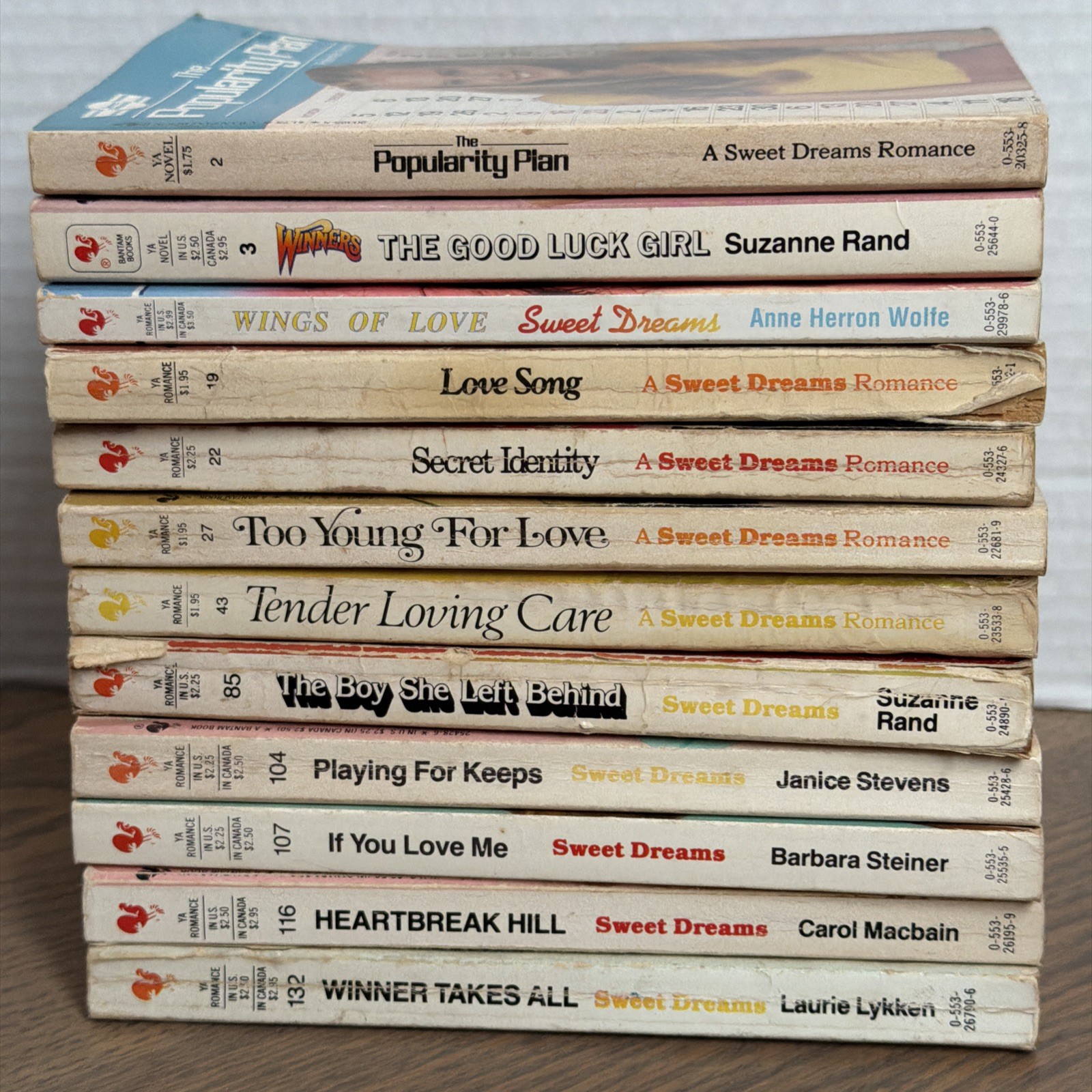 Sweet Dreams Teen Romance Lot Of 12 Books – 1980s YA Romance Fiction Paperback