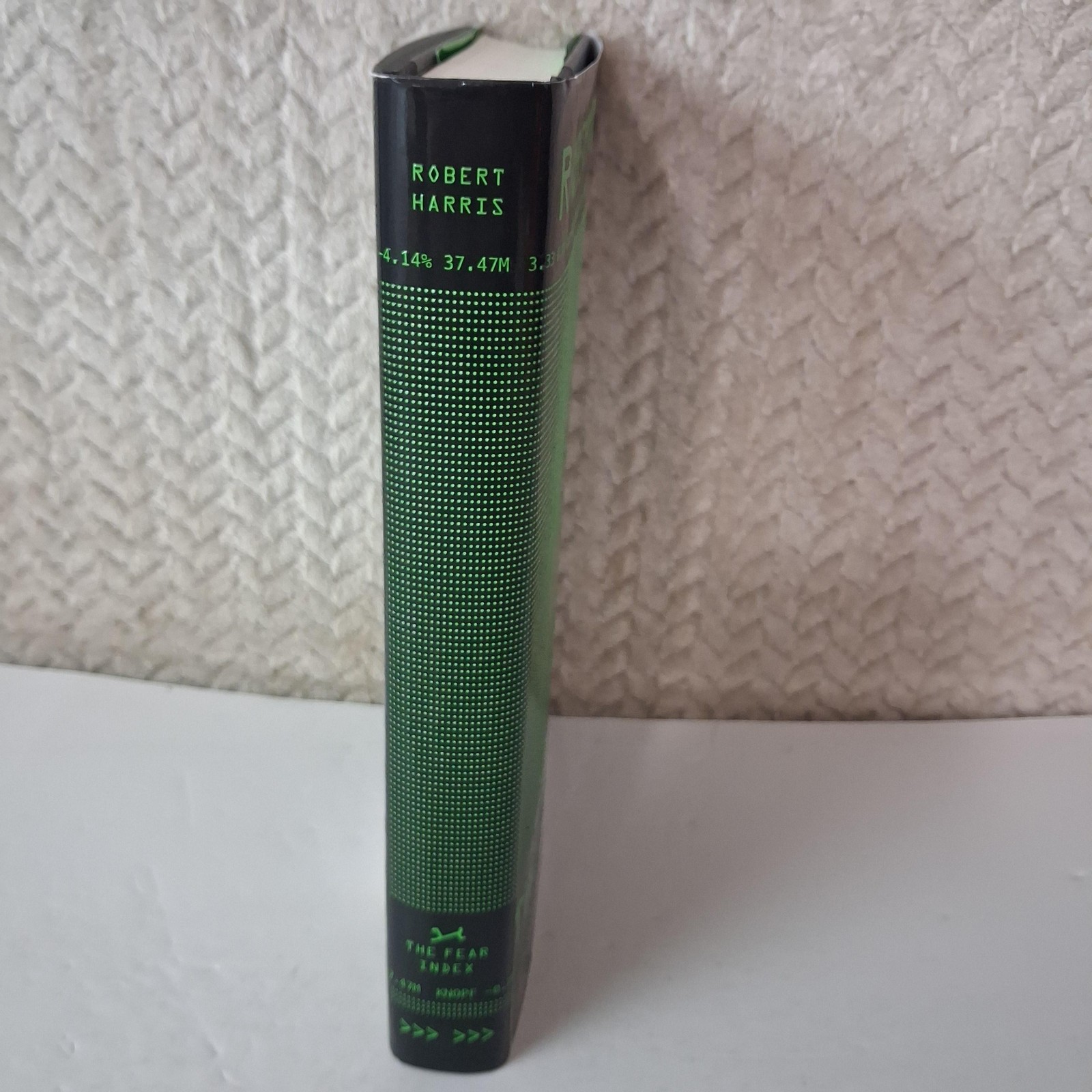 The Fear Index Robert Harris Thriller Hardcover Black Alfred A. Knopf 2012