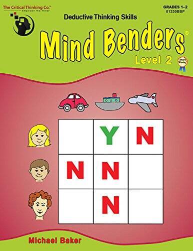 Mind Benders Book 2 (Grades 1-2) – Paperback By Michael Baker – GOOD