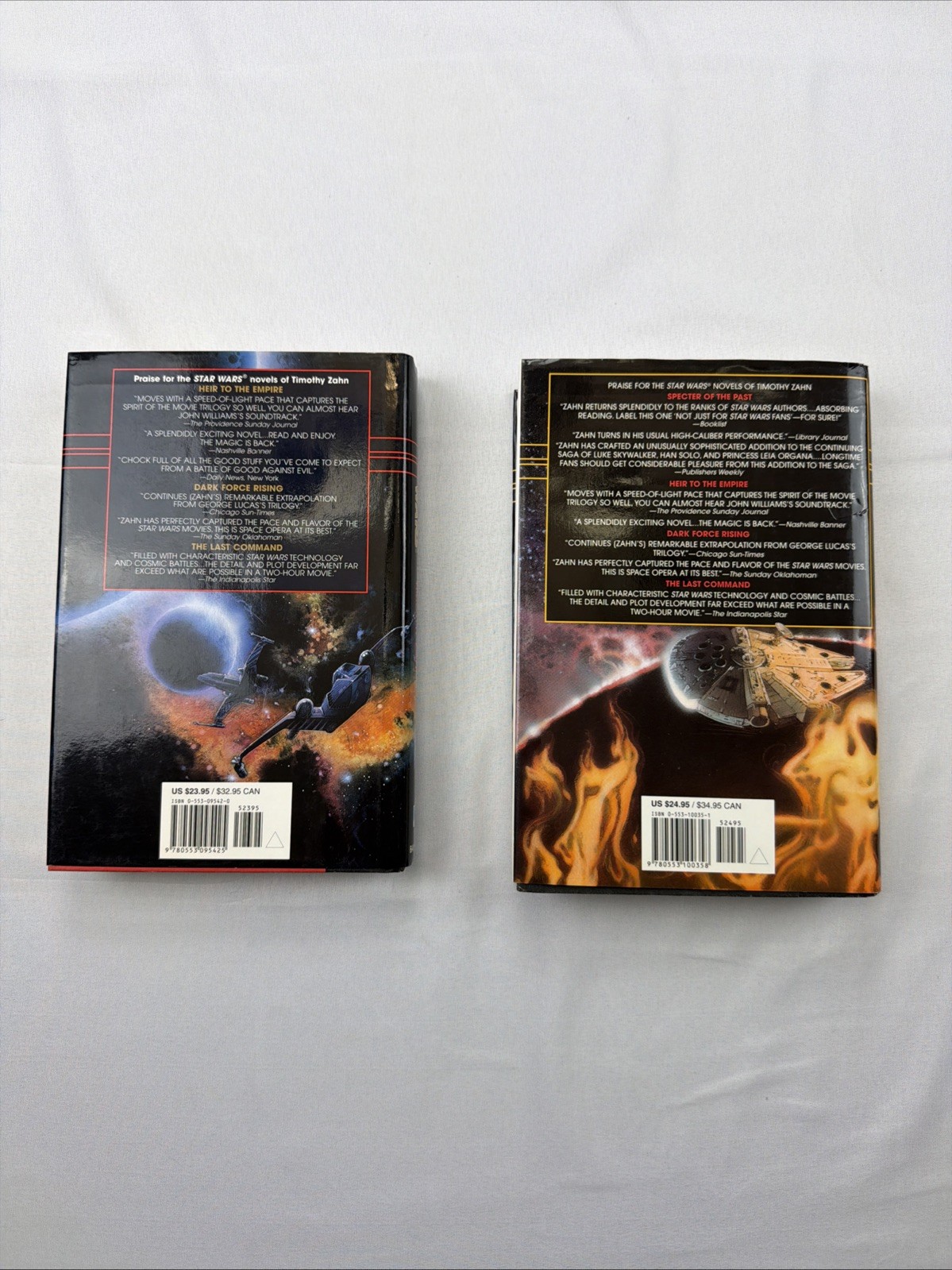 Star Wars Spectre of the Past Vision Future Zahn First 1st Edition Hardcover Set