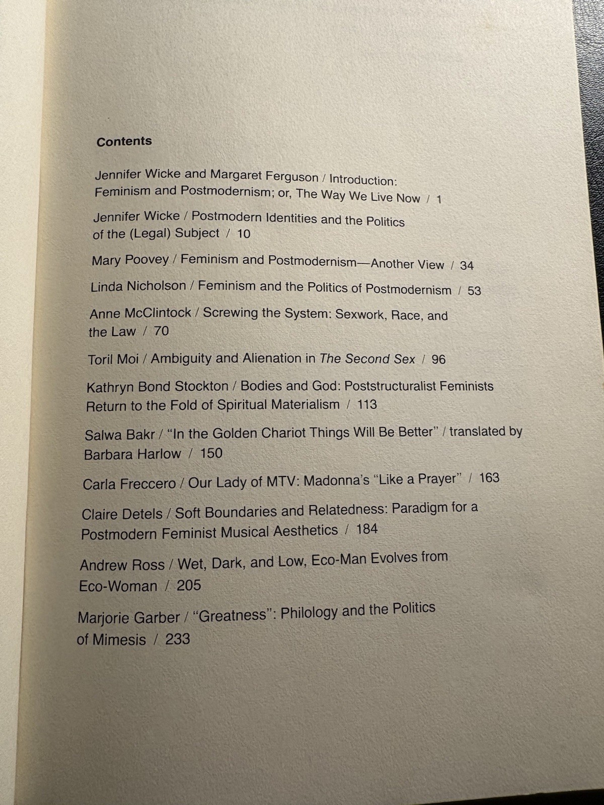 Feminism And Postmodernism Boundary 2 Vol 19 No 2 Duke Univ Press 1992