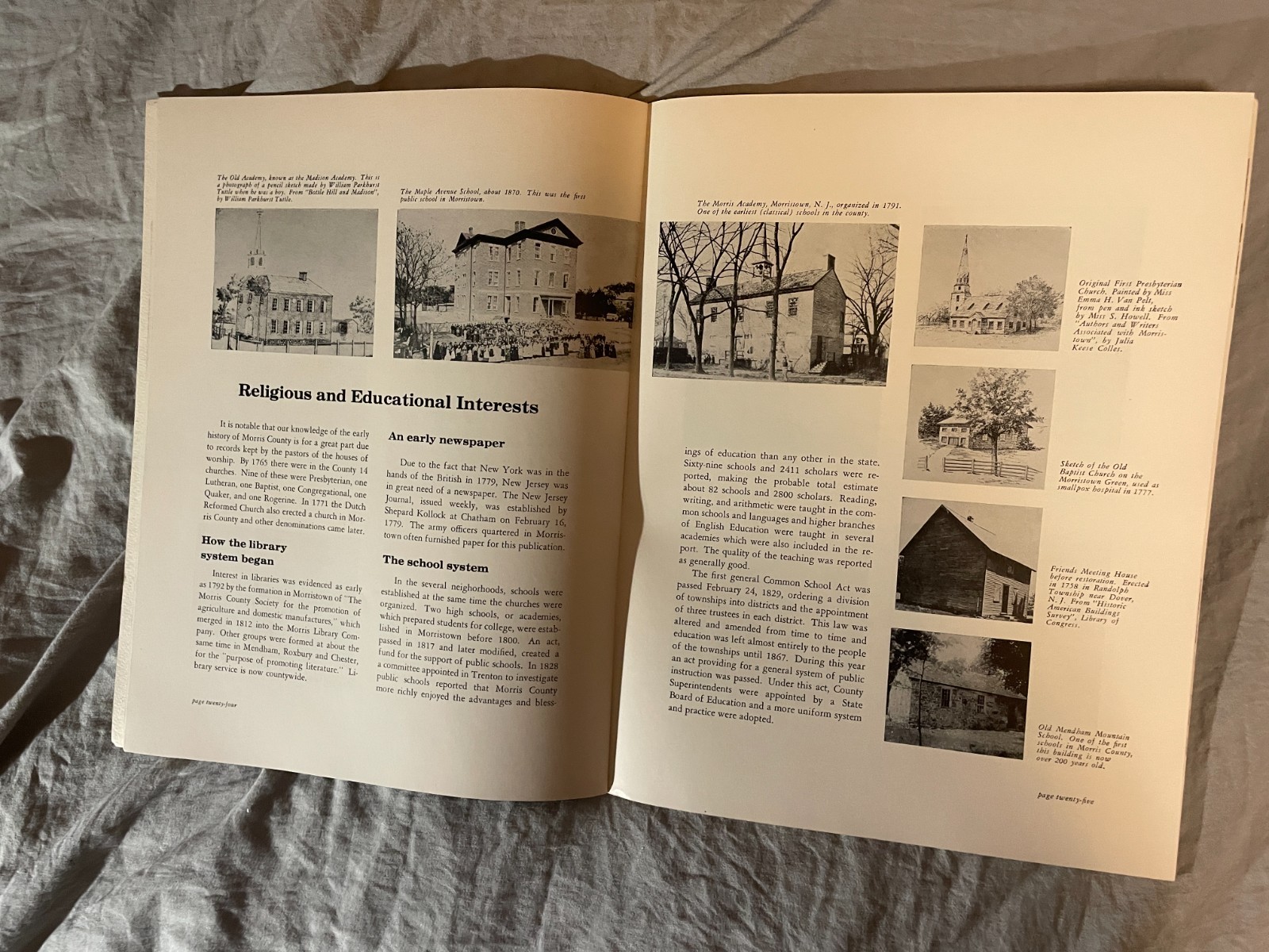 Morris County NJ Courthouse Rededication Program Booklet 1956 Vintage 36 Pages