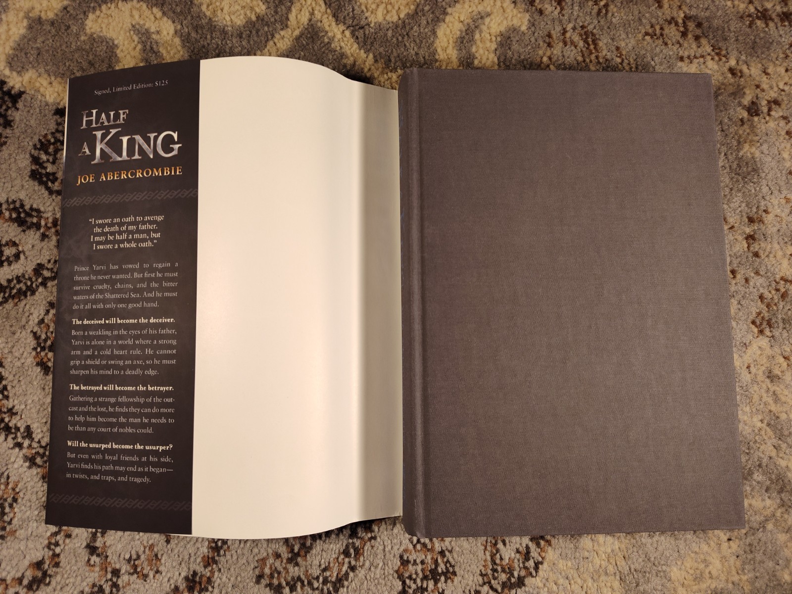 READ DESCRIPTION SIGNED Half a King by Joe Abercrombie – Subterranean Press