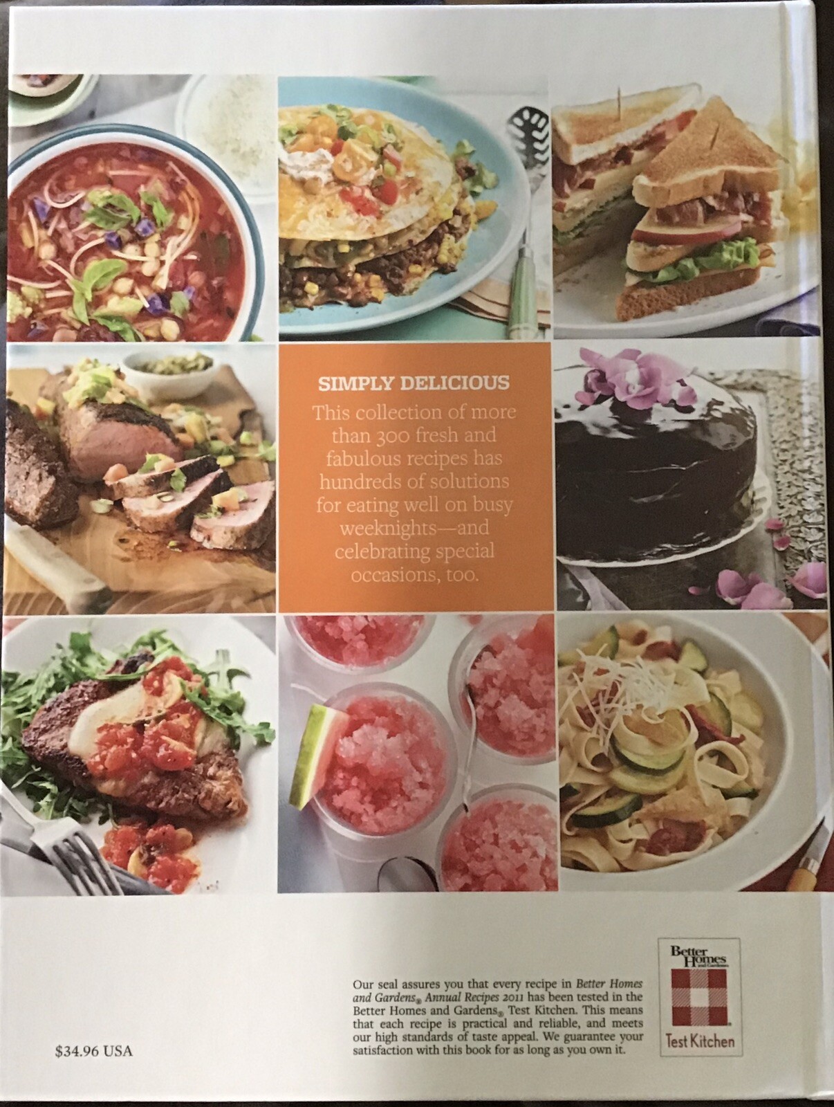 Better Homes & Gardens Annual Recipes Cookbook 300+ Recipes How to Tips 2011 HC