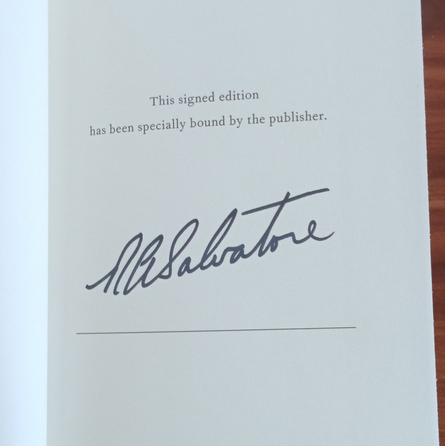 R.A. Salvatore Glacier’s Edge Signed 1st Ed Hardcover The Way of the Drow 2022