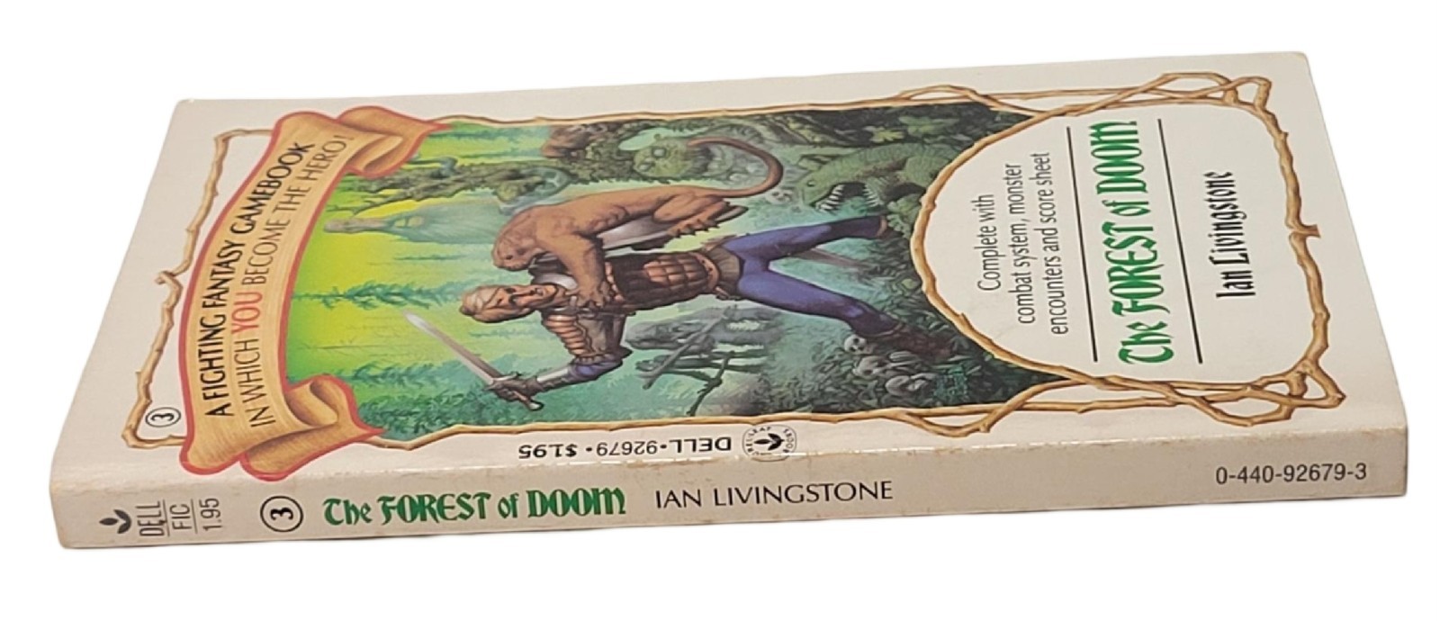 FIGHTING FANTASY Book #3: 1st Ed. THE FOREST OF DOOM CYOA *RARE* VINTAGE