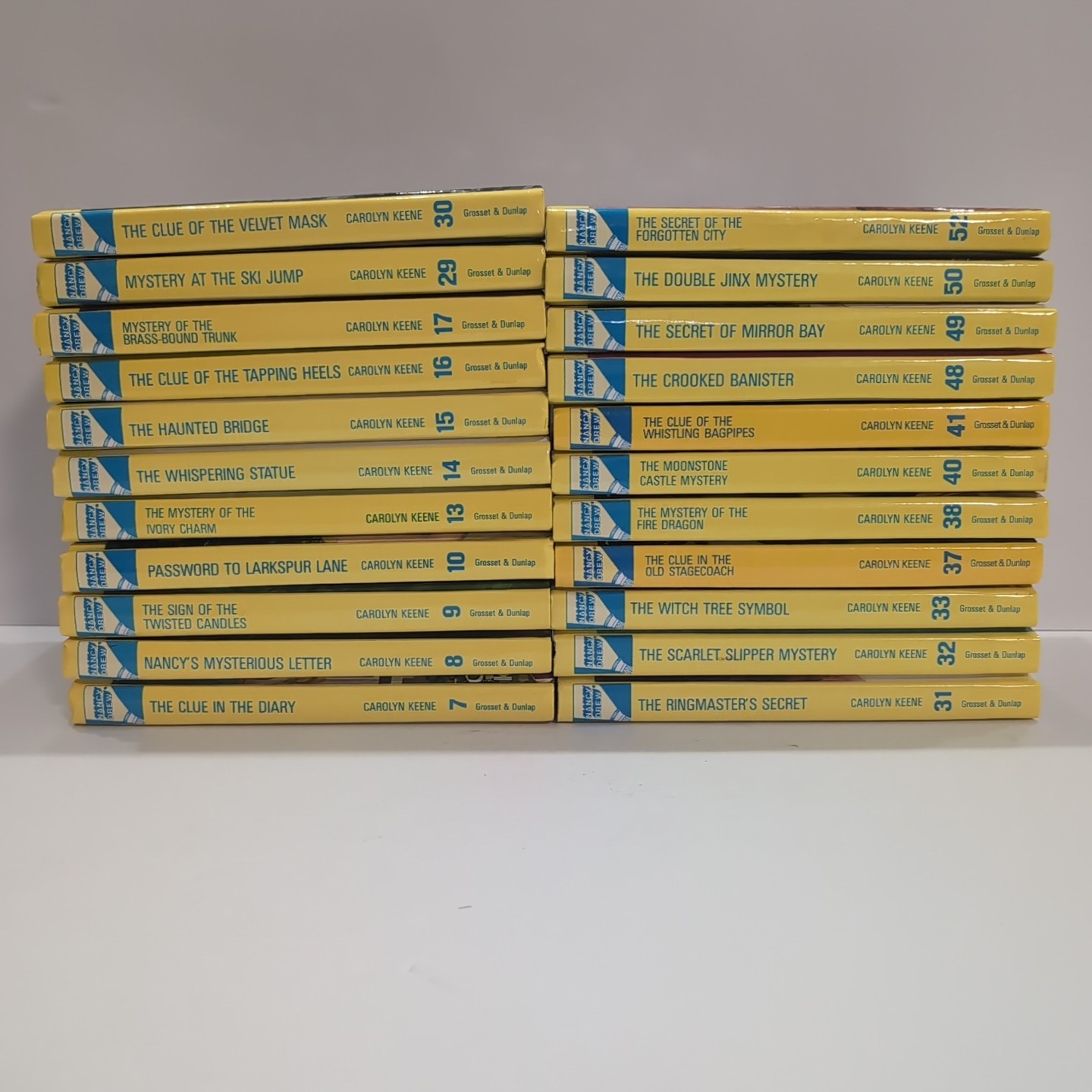 Lot of Nancy Drew Flashlight Series Books Carolyn Keene HARDCOVERS Lot Of 22 G+