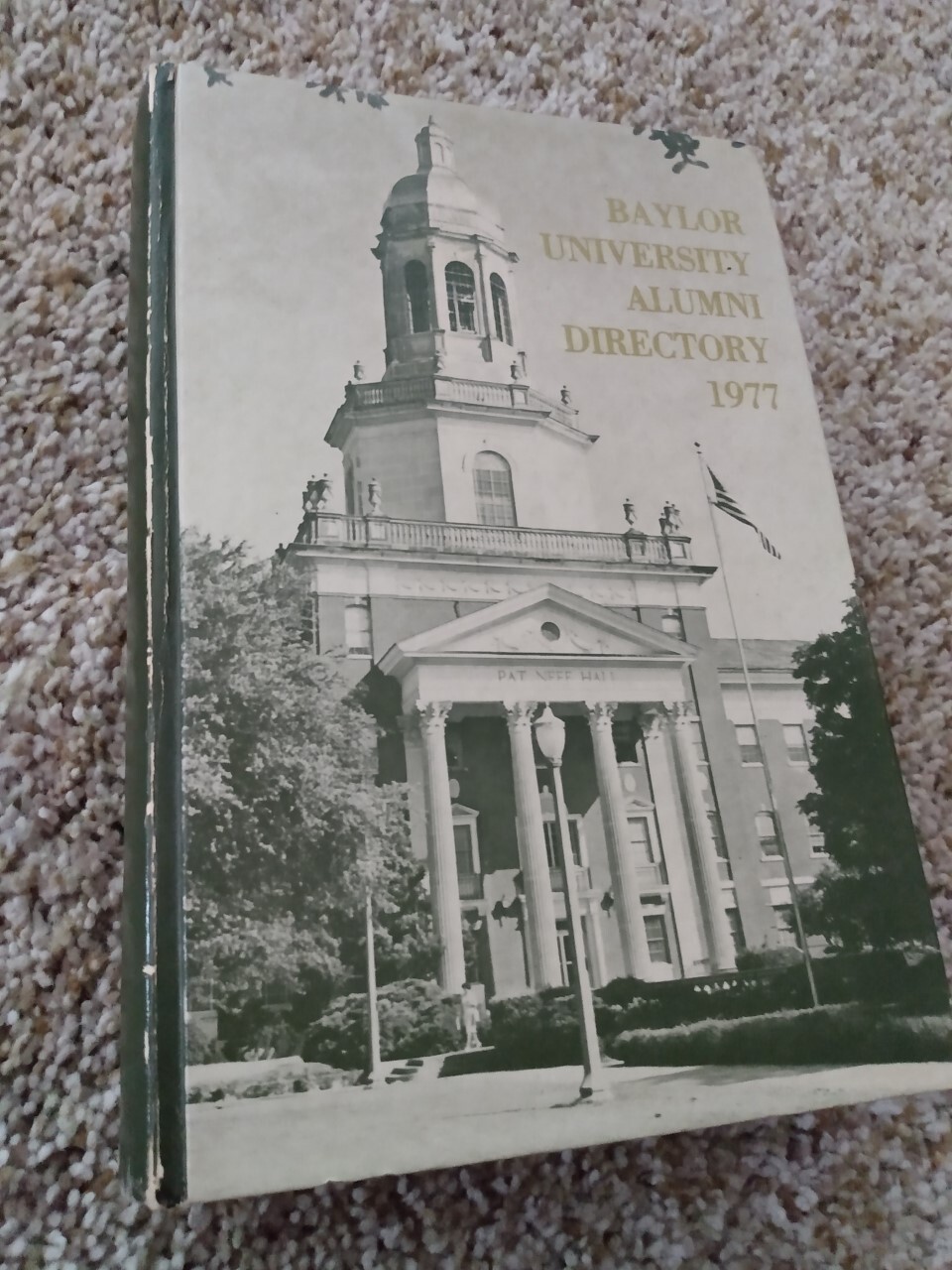 Baylor University 1977 Alumni Directory Hardback Book Waco Texas Bears Baptist