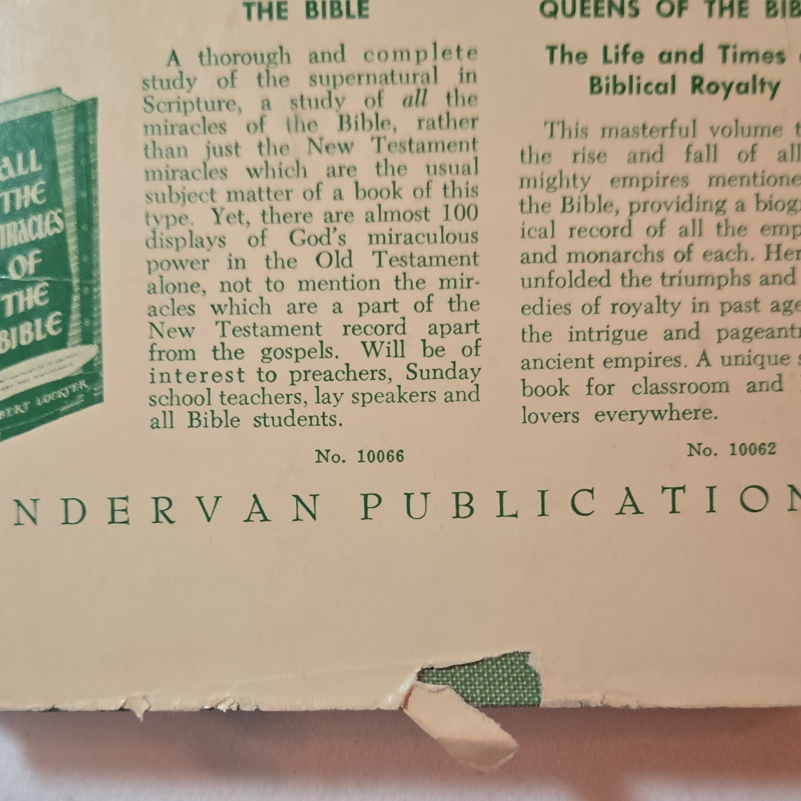 Zondervan All the Books and Chapters of the Bible HC Herbert Lockyer 1966
