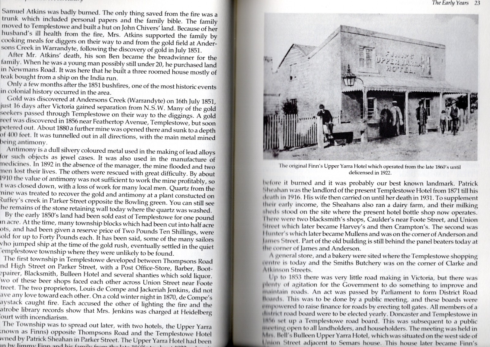 TEMPLESTOWE, Melbourne A FOLK HISTORY Pioneer era on. Hazel Poulter 114 pages.