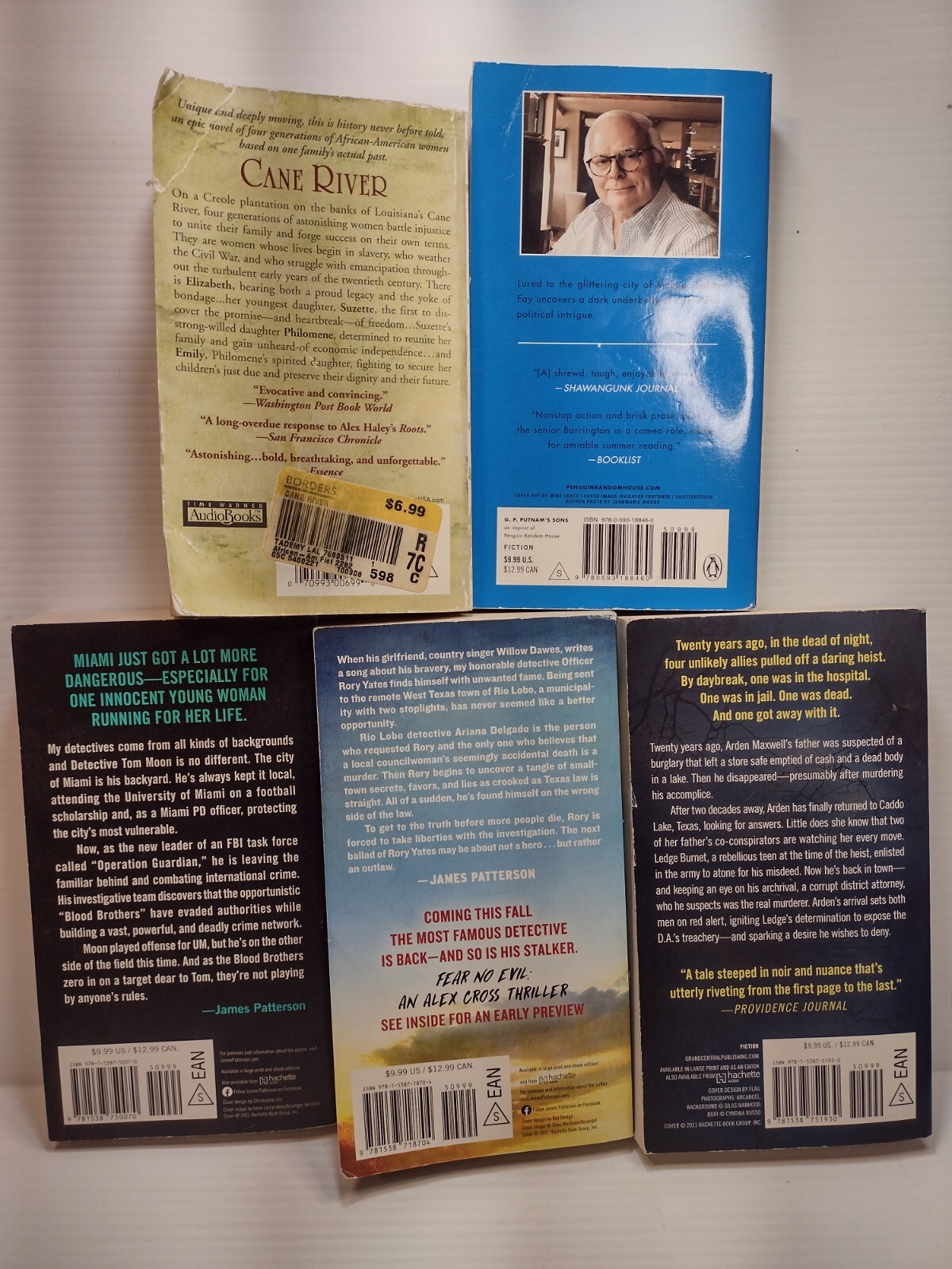Lot of 5 Paperback Fiction Books includes 5 novels as shown, see description