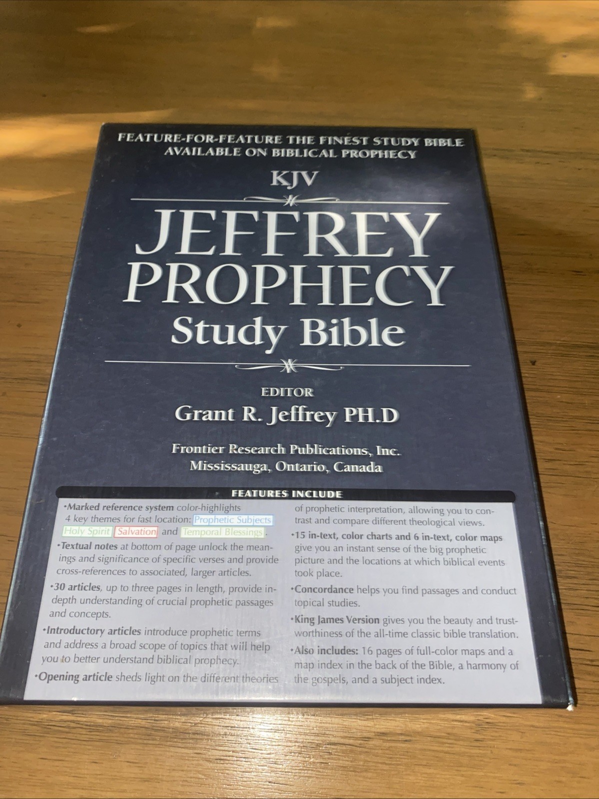 KJV JEFFREY PROPHECY (Marked Reference) Bonded Leather Grant R. Jeffrey, Editor