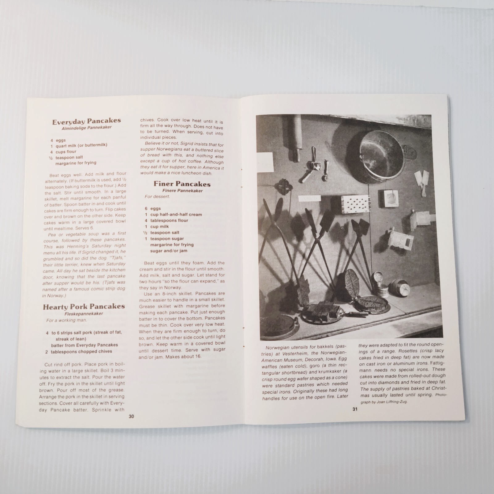 Vintage 1984 Time-Honored Norwegian Recipes Cookbook 88 pages