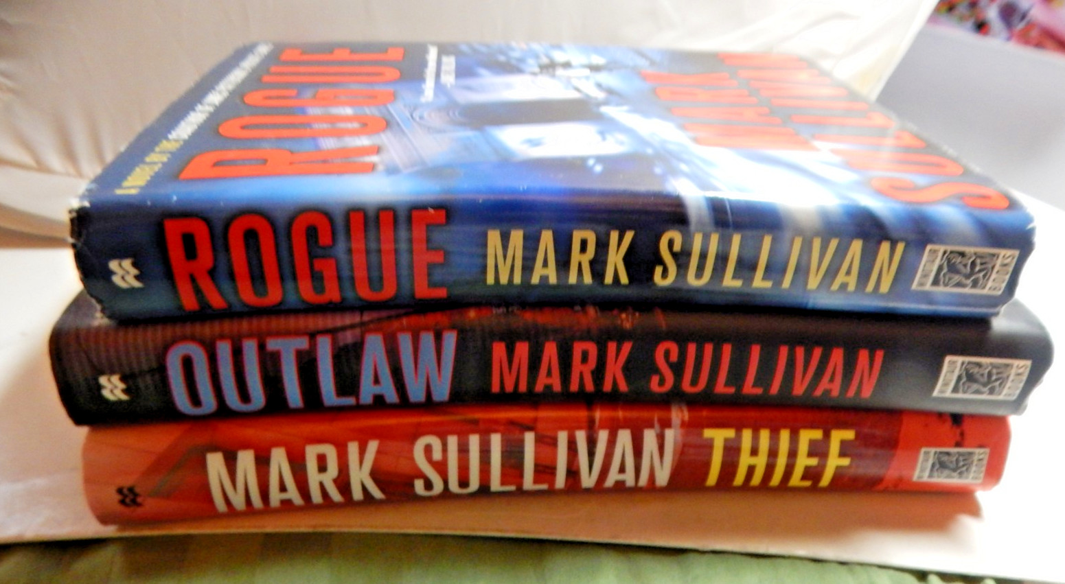 Lot of 3 MARK SULLIVAN HCDJ Books Rogue/Outlaw/Thief Robin Monarch Series