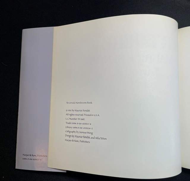 OUTSIDE OVER THERE – Maurice Sendak (Signed/First Edition)