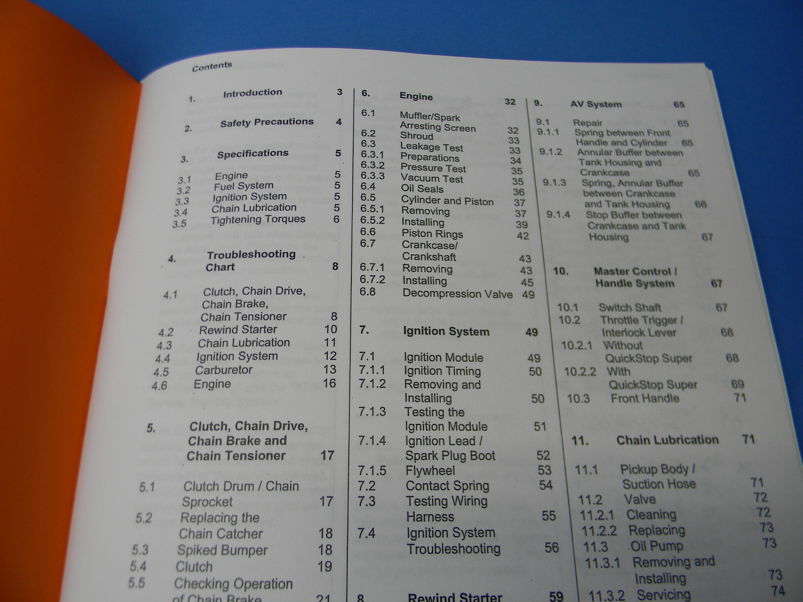 REPAIR SERVICE MANUAL FOR STIHL MS341 MS361 CHAINSAW —— MANUAL 56