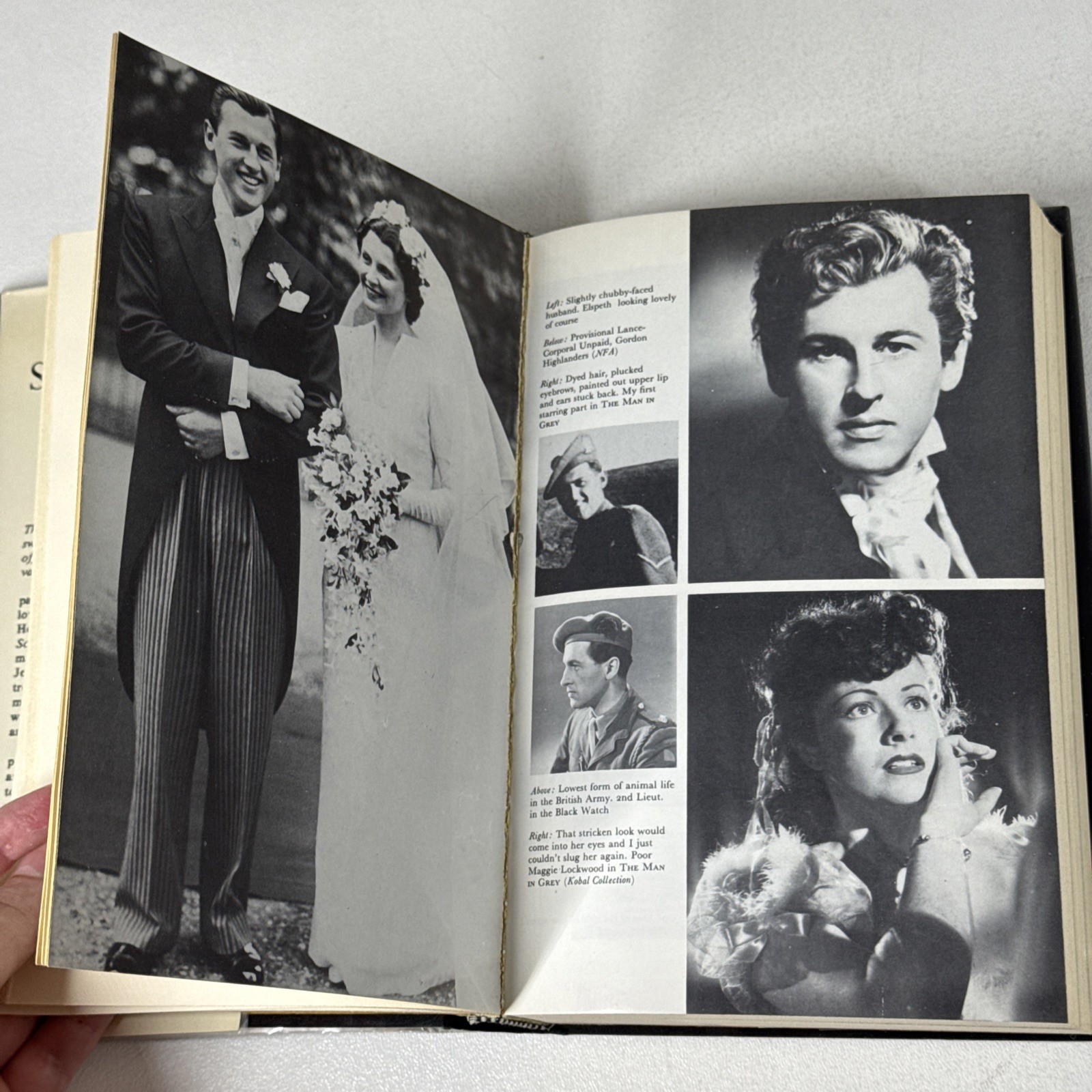 Stewart Granger SIGNED Sparks Fly Upward Granada 1981 First Edition HC DJ