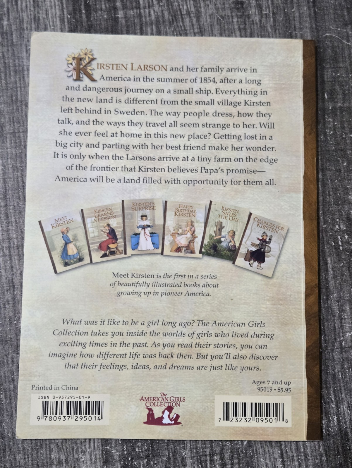 1854 Kirsten American Girl Collection Book Box Set 1 2 3 4 5 6 – Six Book Set