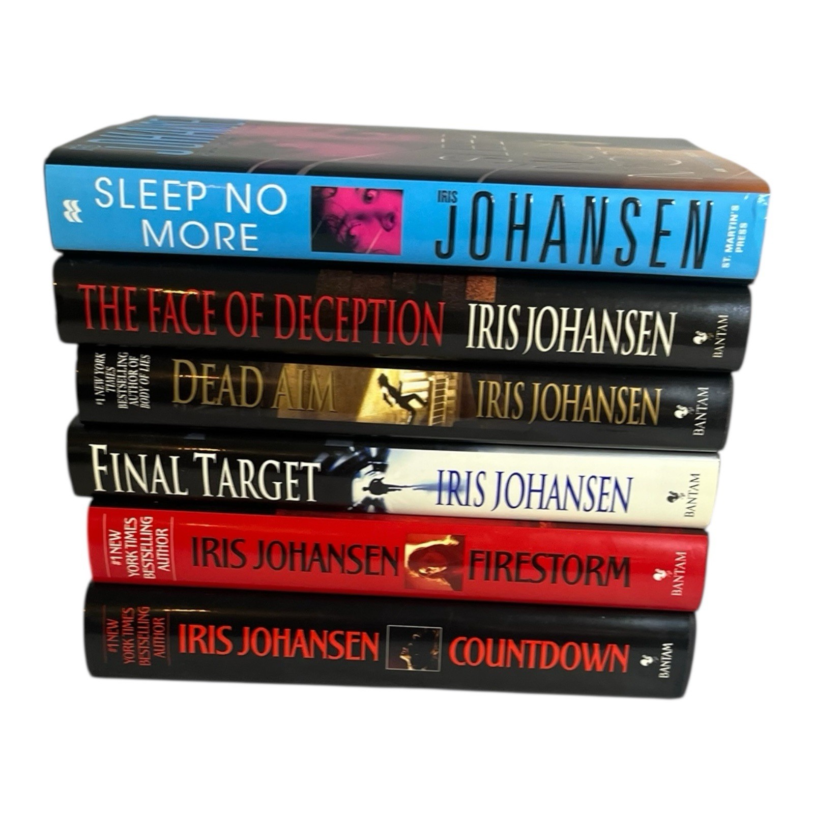 Iris Johansen Thriller Mystery Suspense Novel Book Set 6 Books Bundle Hardcover