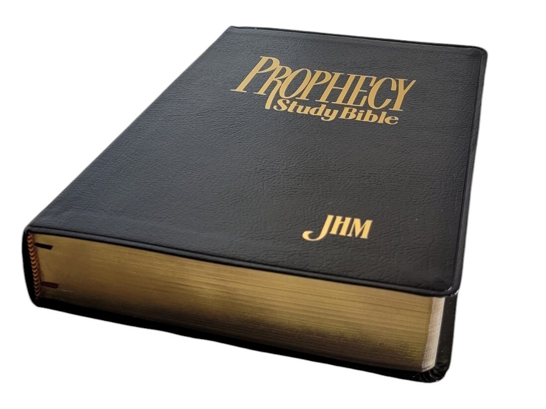 Prophecy Study Bible NKJV Black Bonded Leather JOHN HAGEE 071802981X
