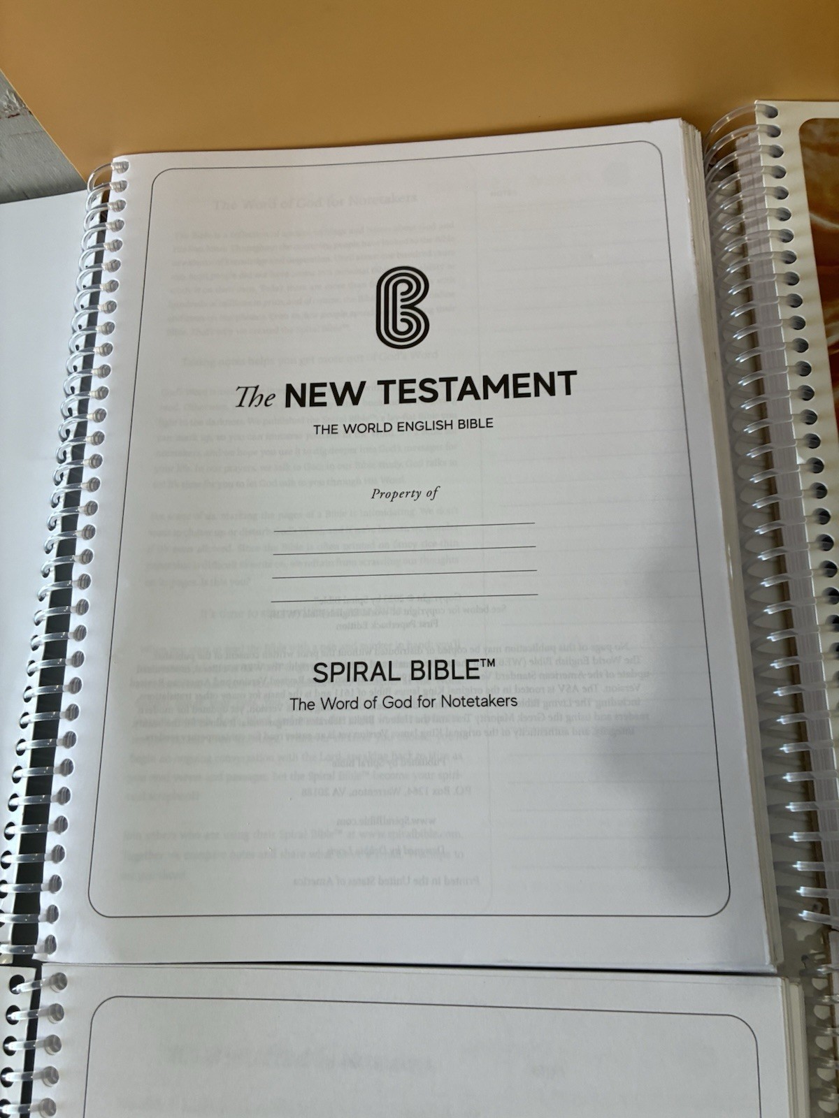 Lot of 4 Spiral Bible New Testament – Poetry – History- Prophets – Very Good