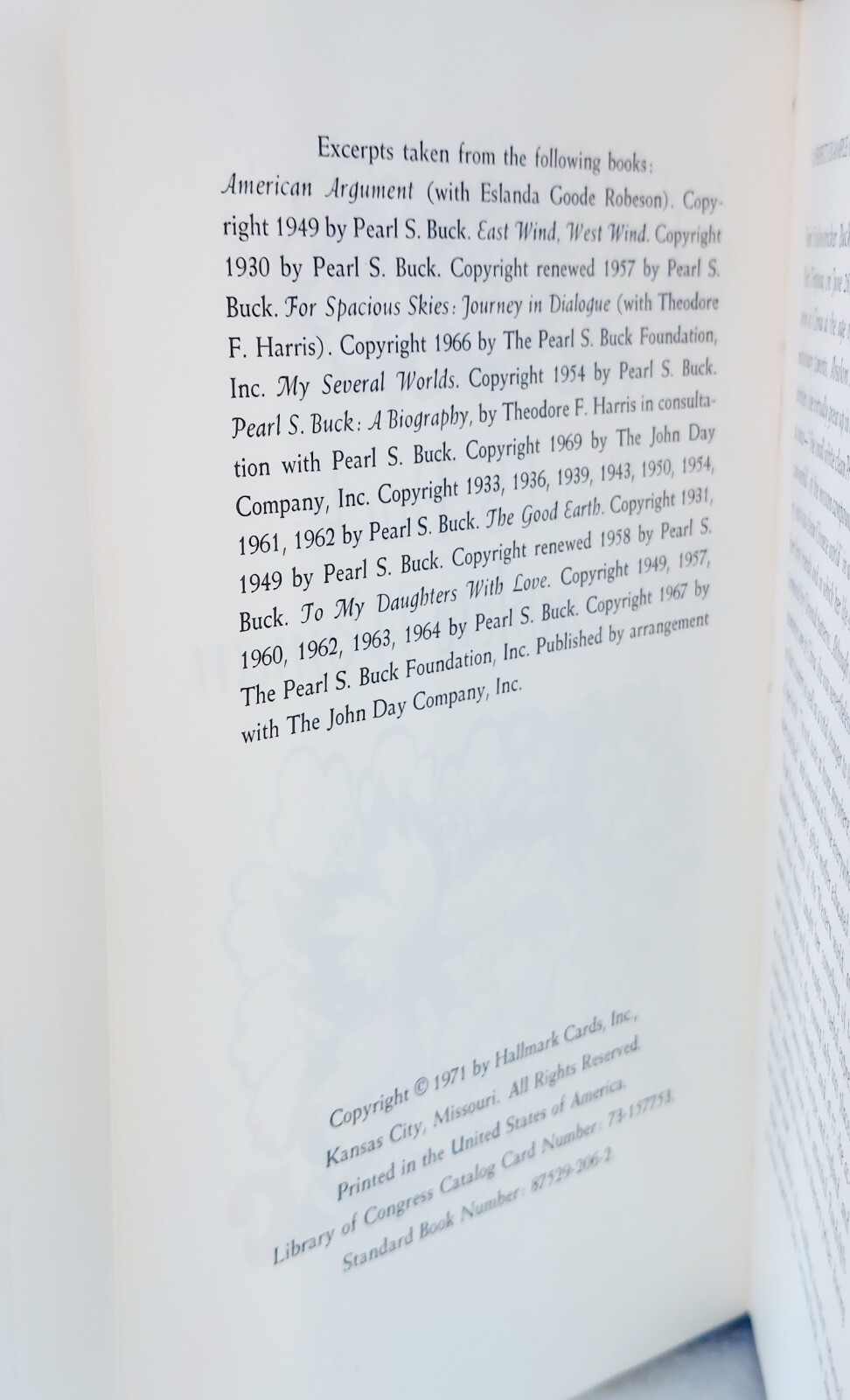 PEARL S. BUCK Book My Several Worlds & The Complete Woman Lot of 2 Books
