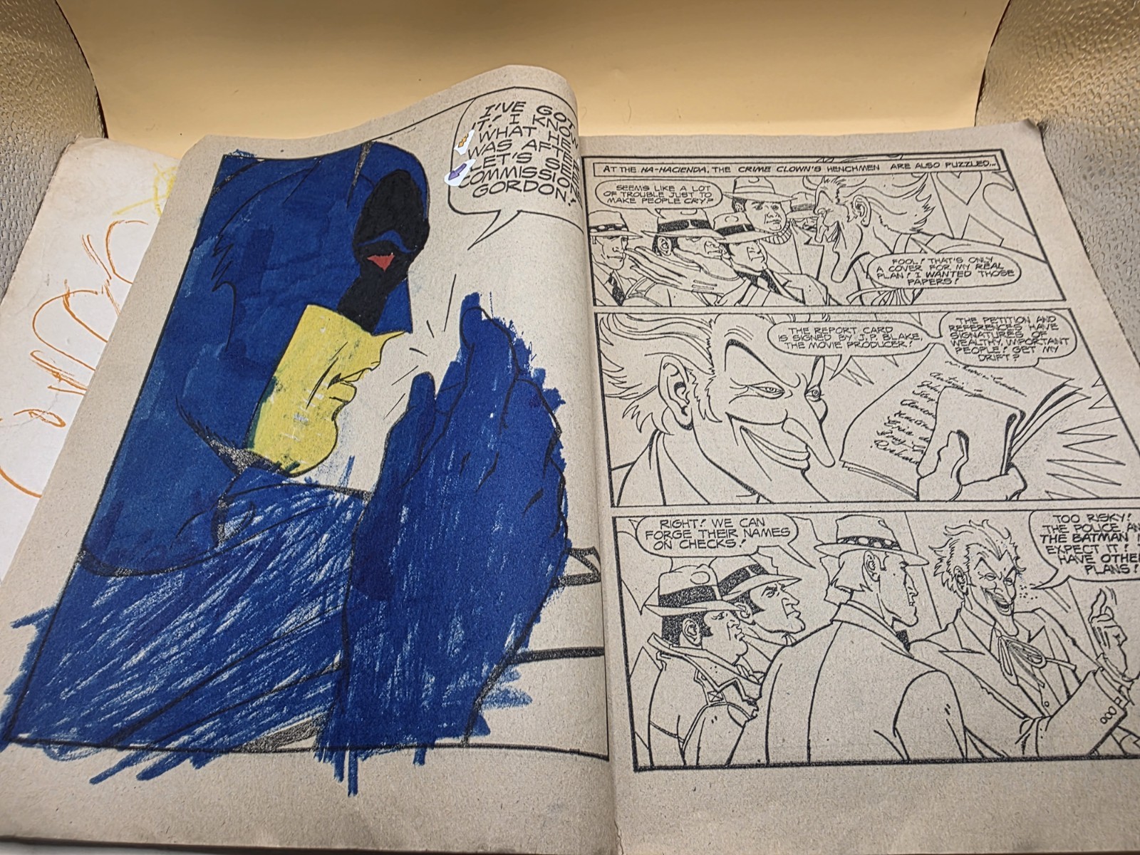 1980 Vintage Superheros 448 Page Big Big Book Coloring Activity Book Used