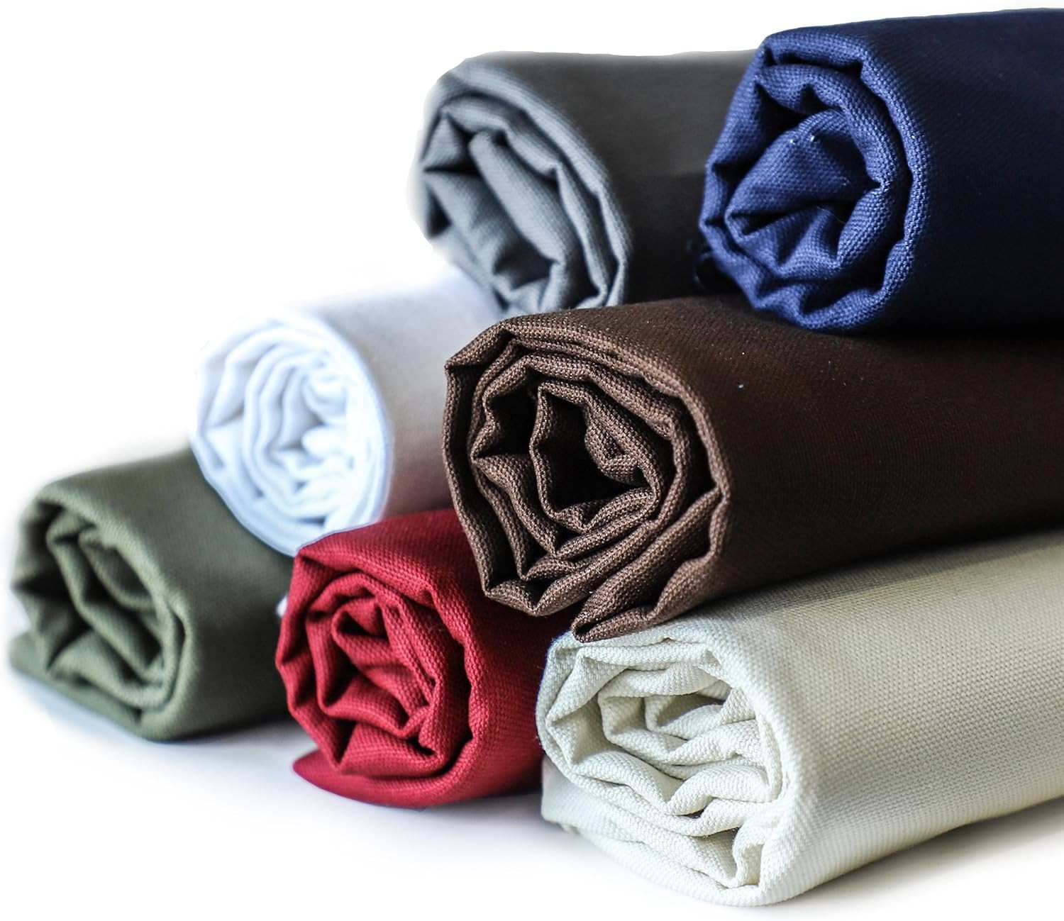 Canvas Fabric by the Yard, 59“ Wide, 10Oz Premium Natural Cotton Duck Canvas Fa