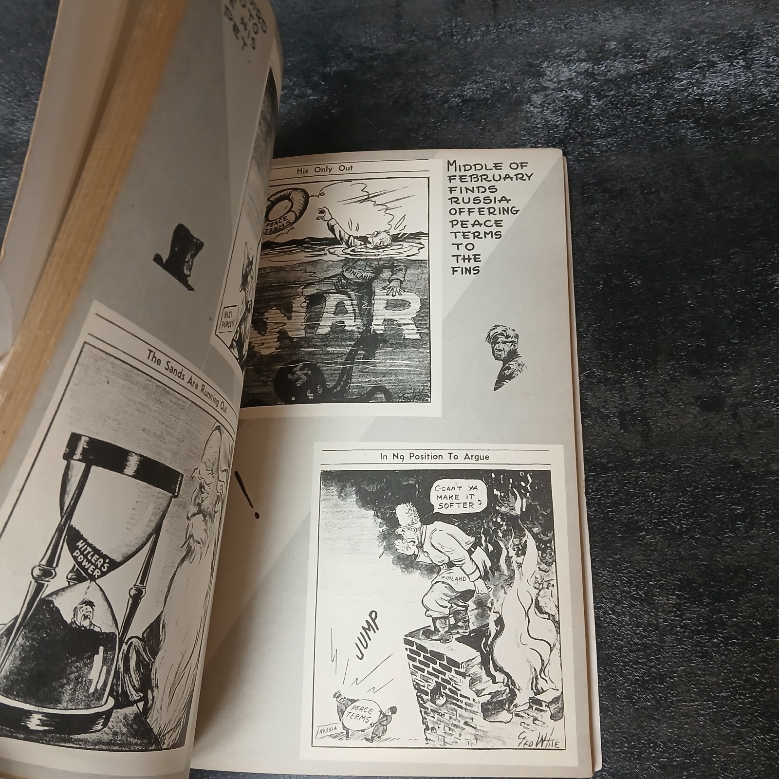 The War in Black with White Book 2 – Vintage WWII Cartoon Compilation Geo White