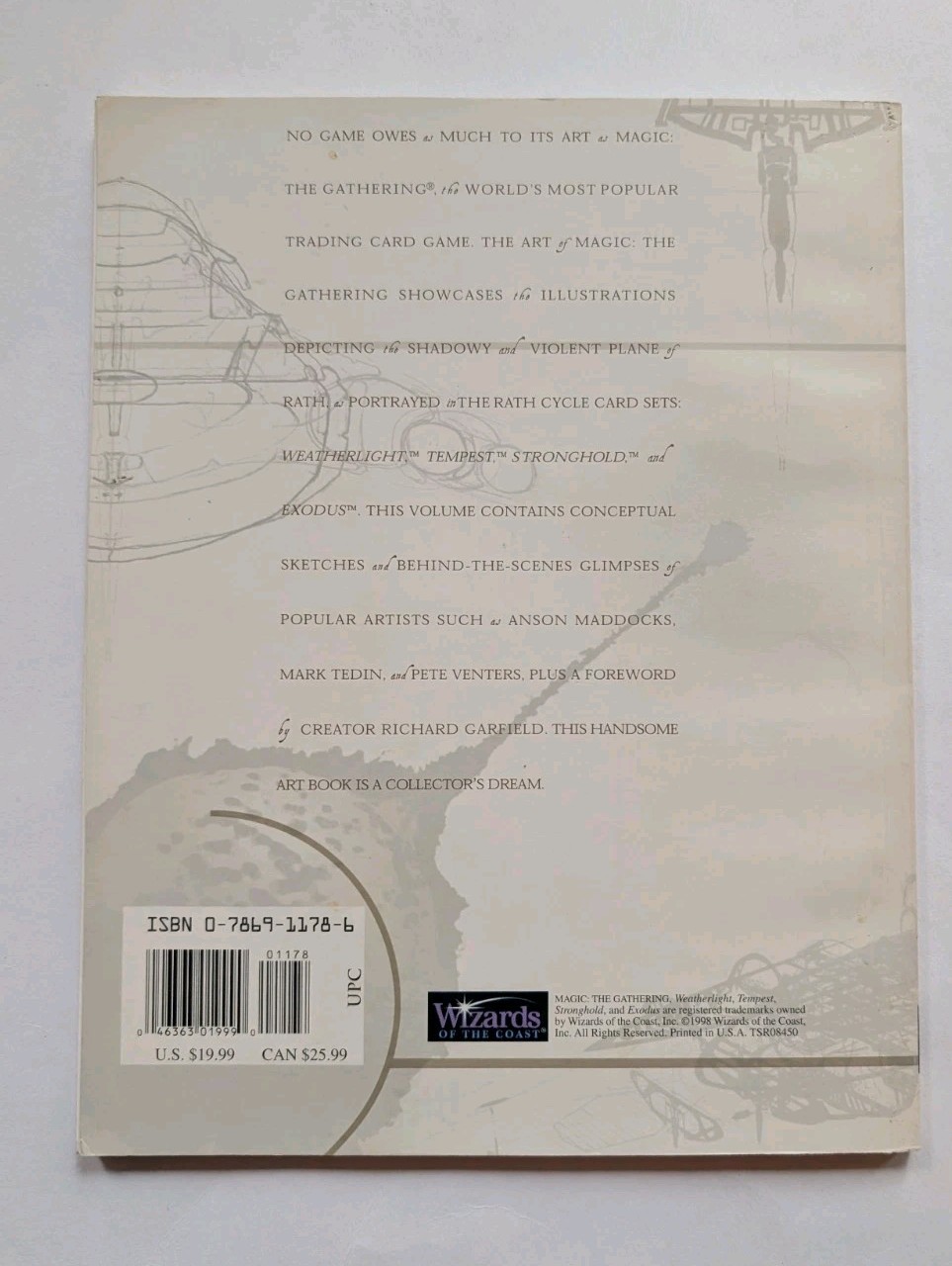 Art of Magic The Gathering Rath Cycle 1998 PB Wizards of the Coast First Edition