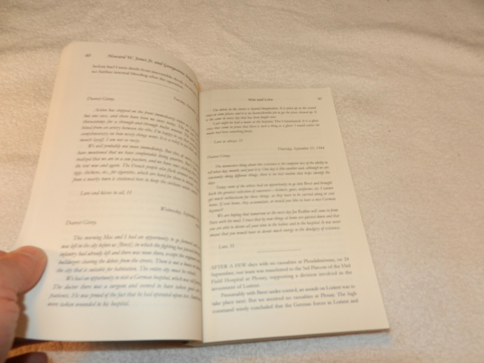WW II ETO Field Hospital Surgeon w/ surgery details „WAR AND LOVE“ Vet Signed