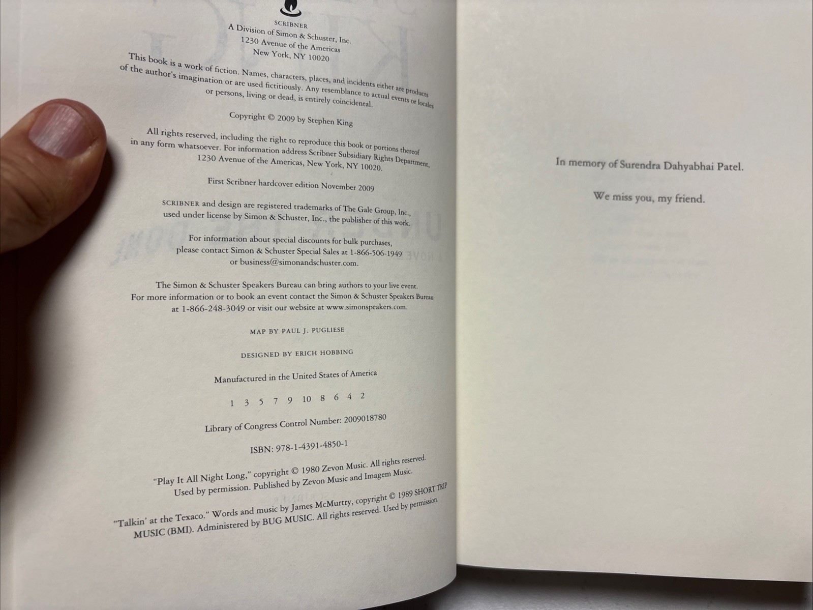 UNDER THE DOME by STEPHEN KING HCDJ FIRST EDITION / FIRST PRINTING