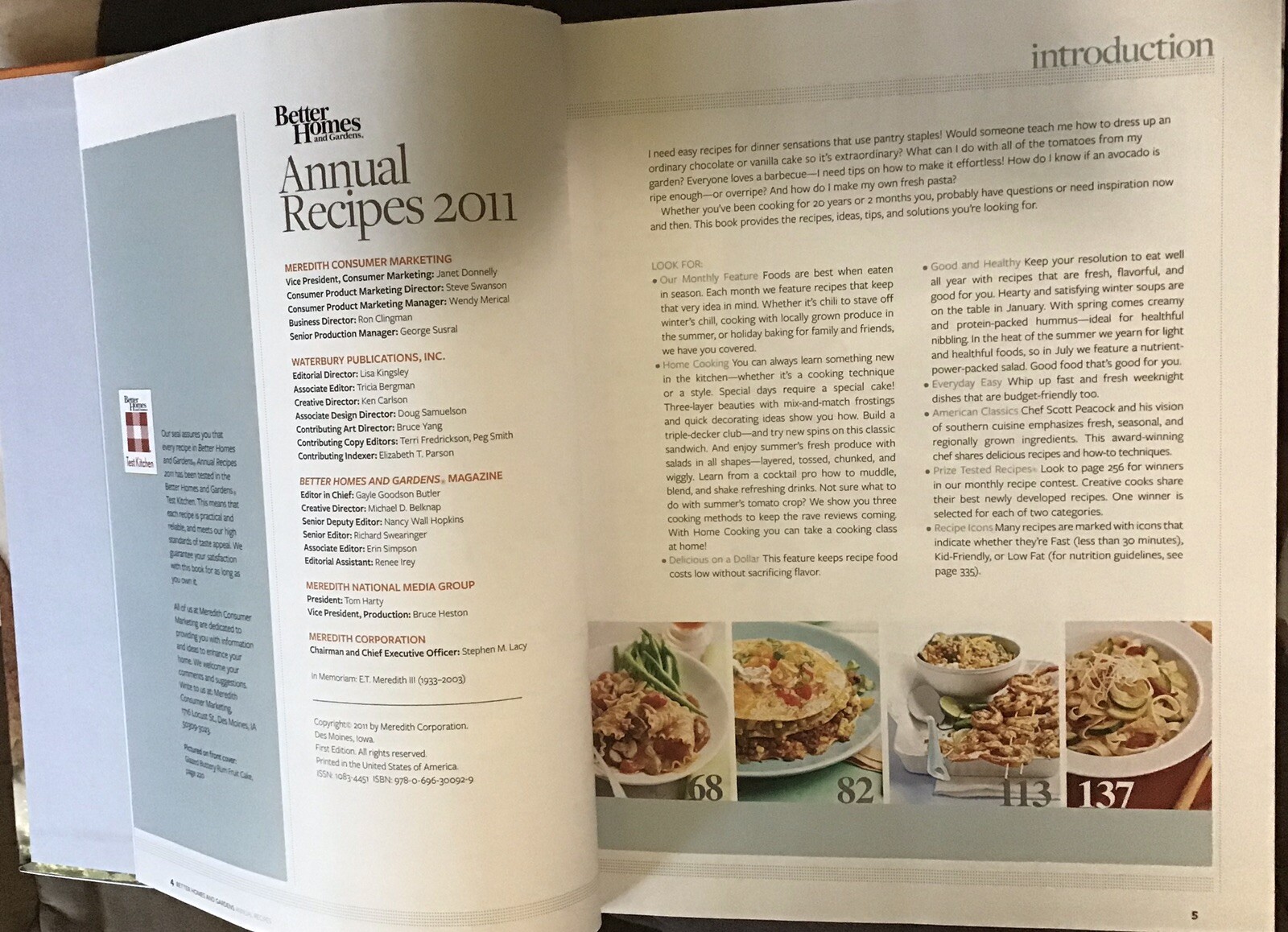 Better Homes & Gardens Annual Recipes Cookbook 300+ Recipes How to Tips 2011 HC
