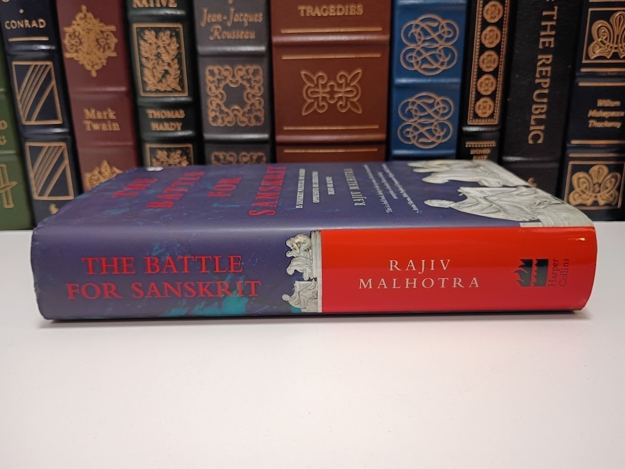 The Battle for Sanskrit by Rajiv Malhotra Hardcover Indology Westernization VG