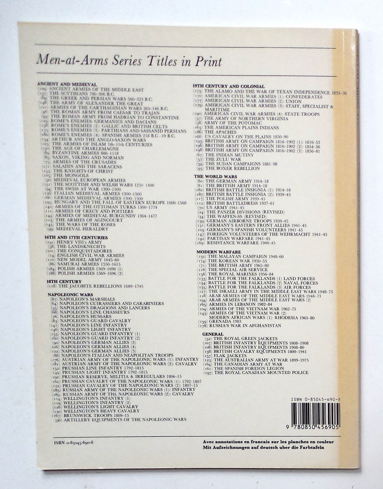 Osprey Men at Arms „Union Artillery, Cavalry & Infantry“ Book No. 177