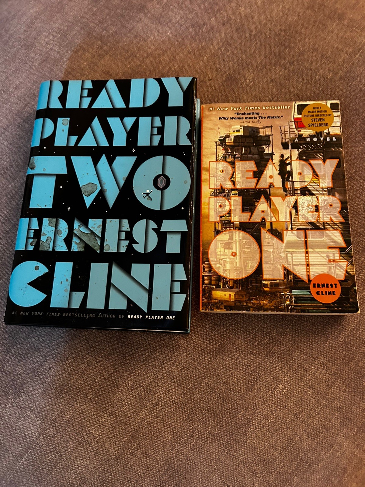 Ready Player One & Two Ernest Cline Book Lot Hardcover Paperback