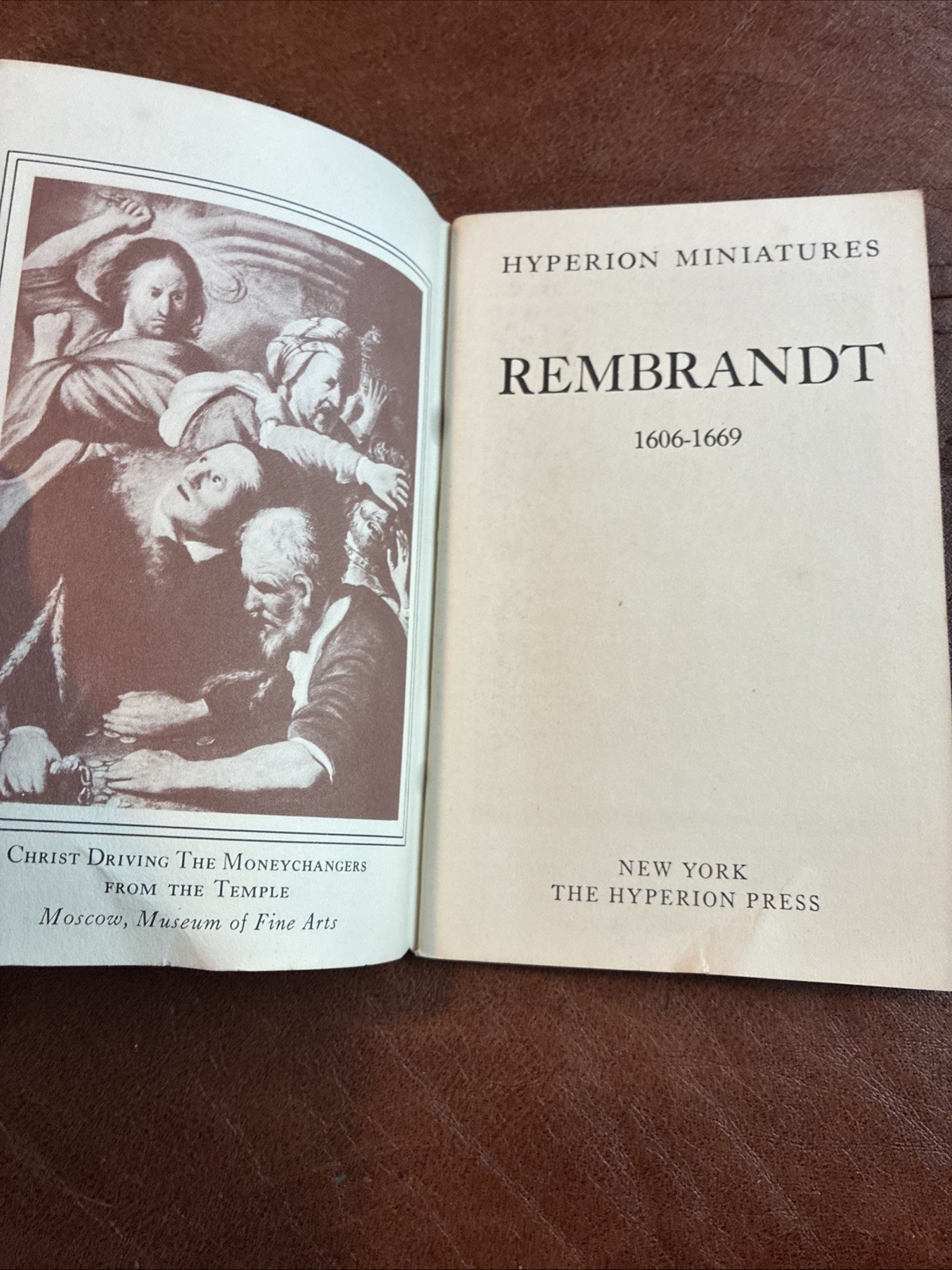 Vintage Art Books – Lot of 2 – El Greco & Rembrandt-Hyperion-1941