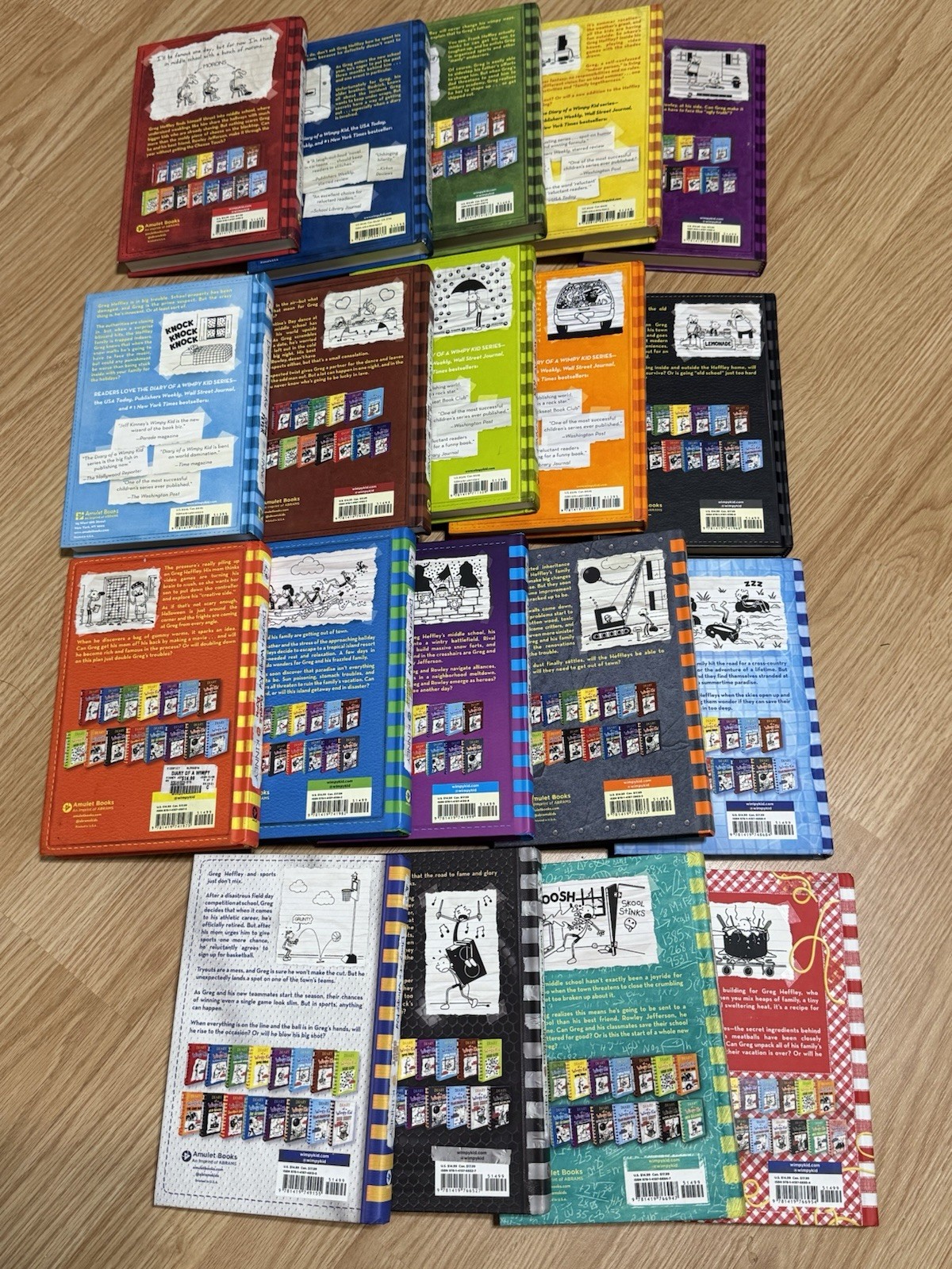 🤩📚😎Complete Diary Of A Wimpy Kid Series In Hardcover. Like New