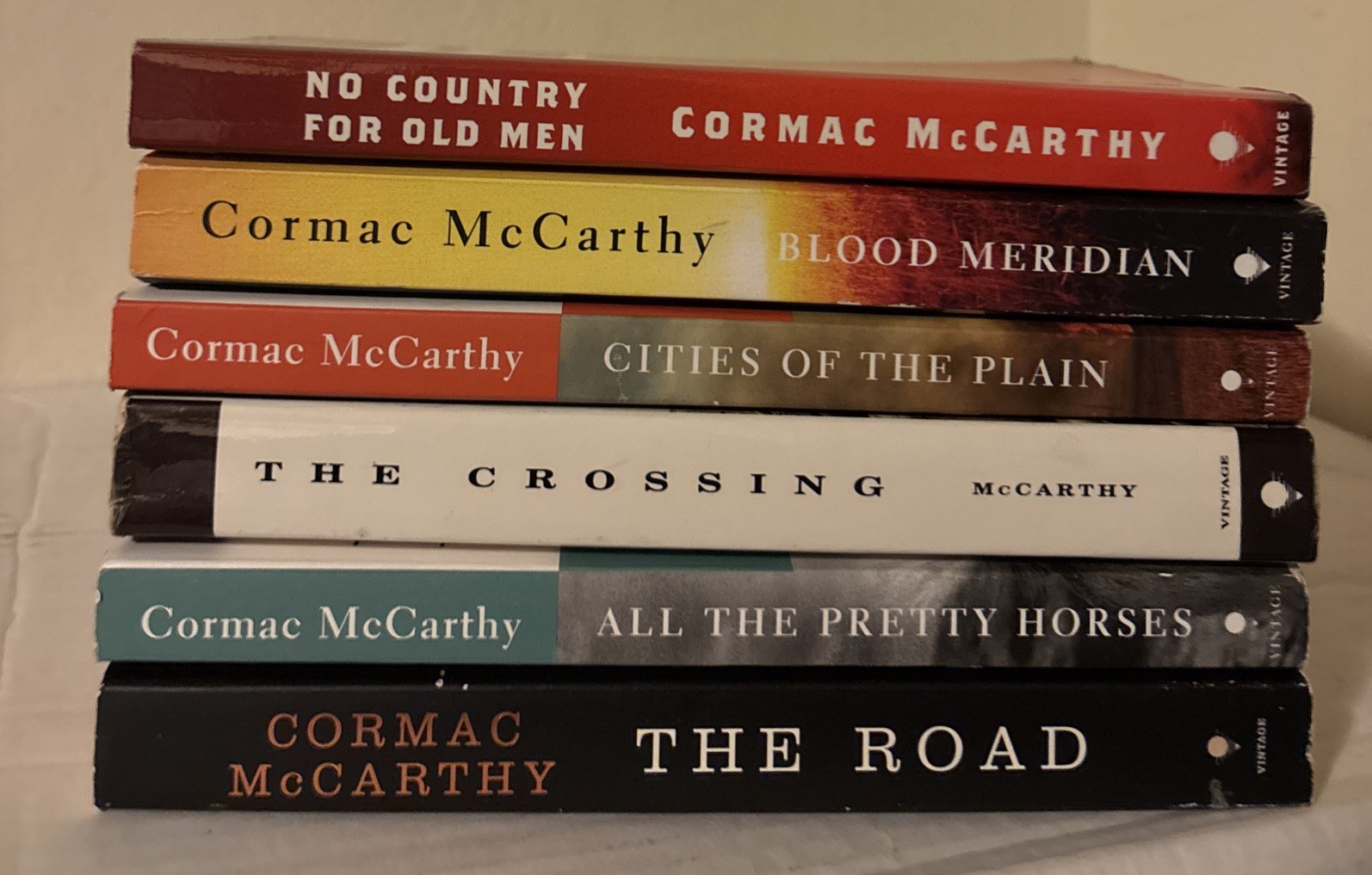 Cormac McCarthy 6 Book Lot – Complete Border Trilogy, Blood Meridian, Road, No