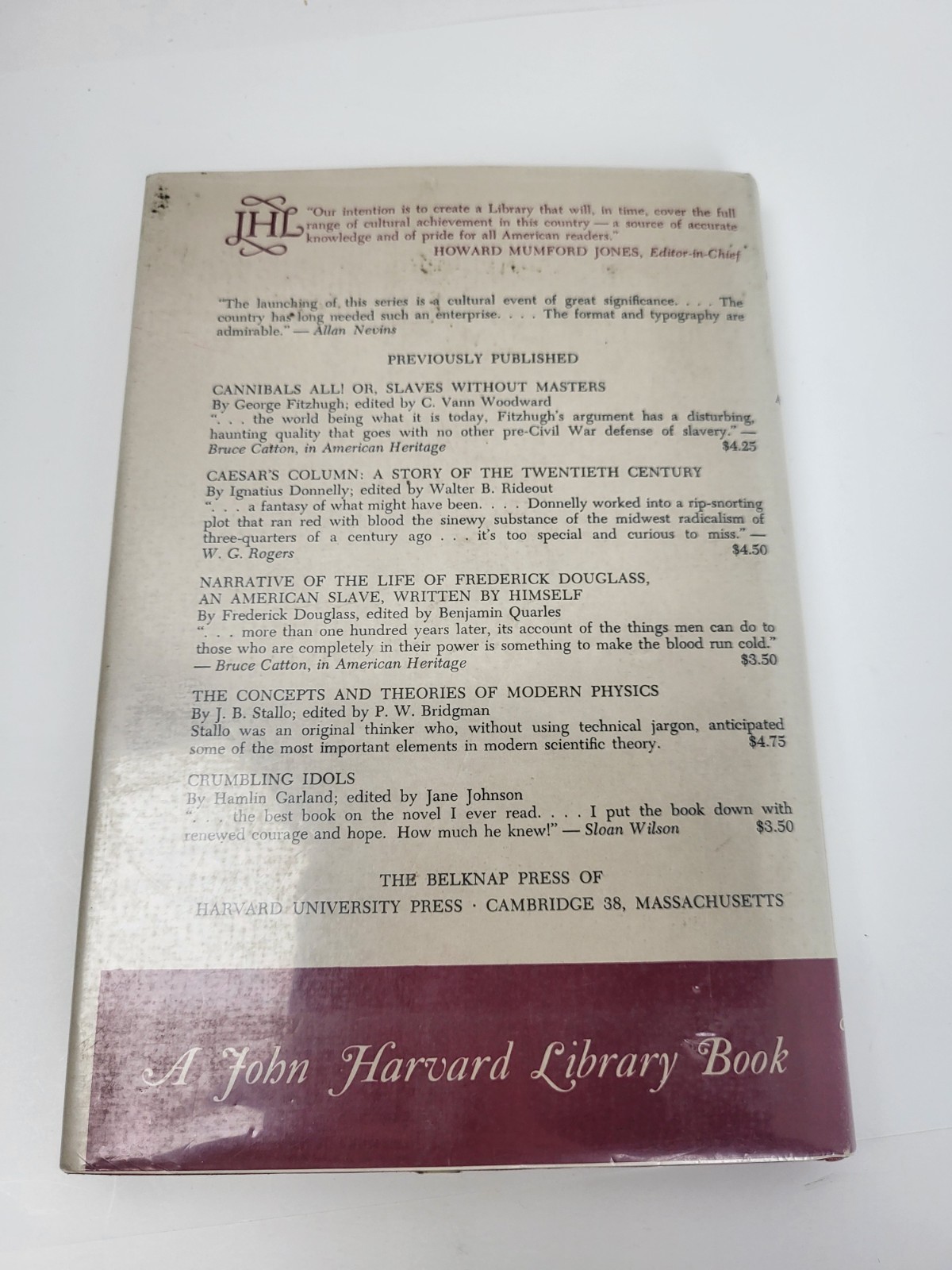 Louisa May Alcott 1960 Hospital Sketches Harvard University Press