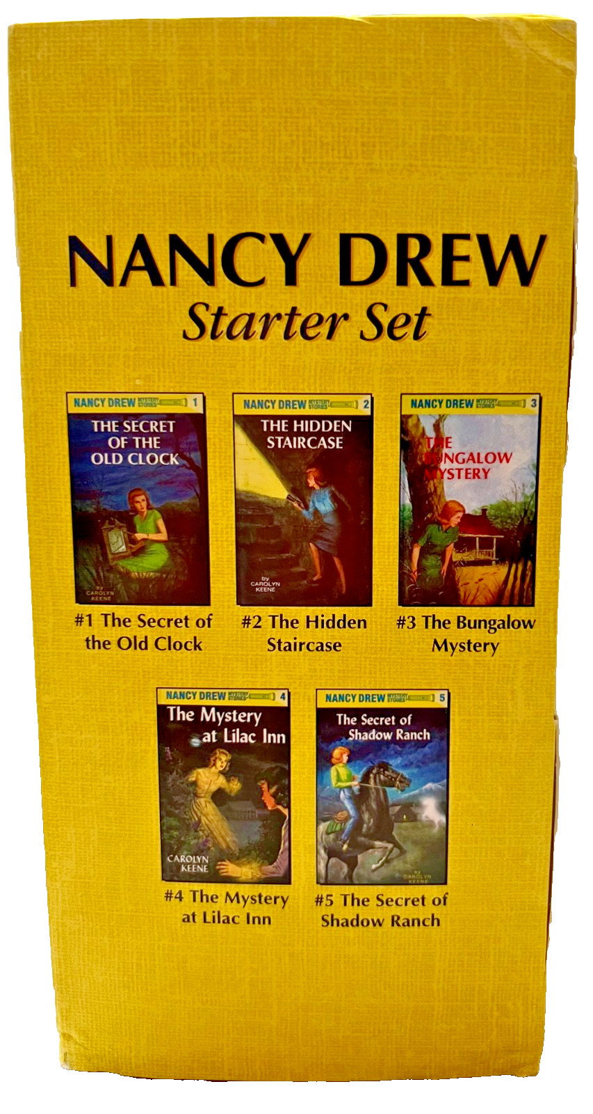 Nancy Drew Starter Set Books 1-5 Hardcover Carolyn Keene Unread Clean Condition