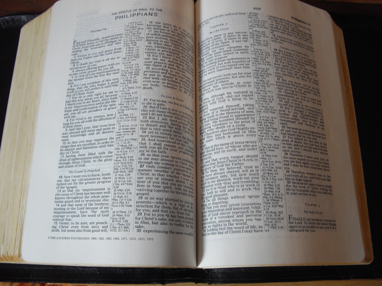 Rare 1975 Black Genuine Leather Loose Leaf New American Standard Bible NAS NASB