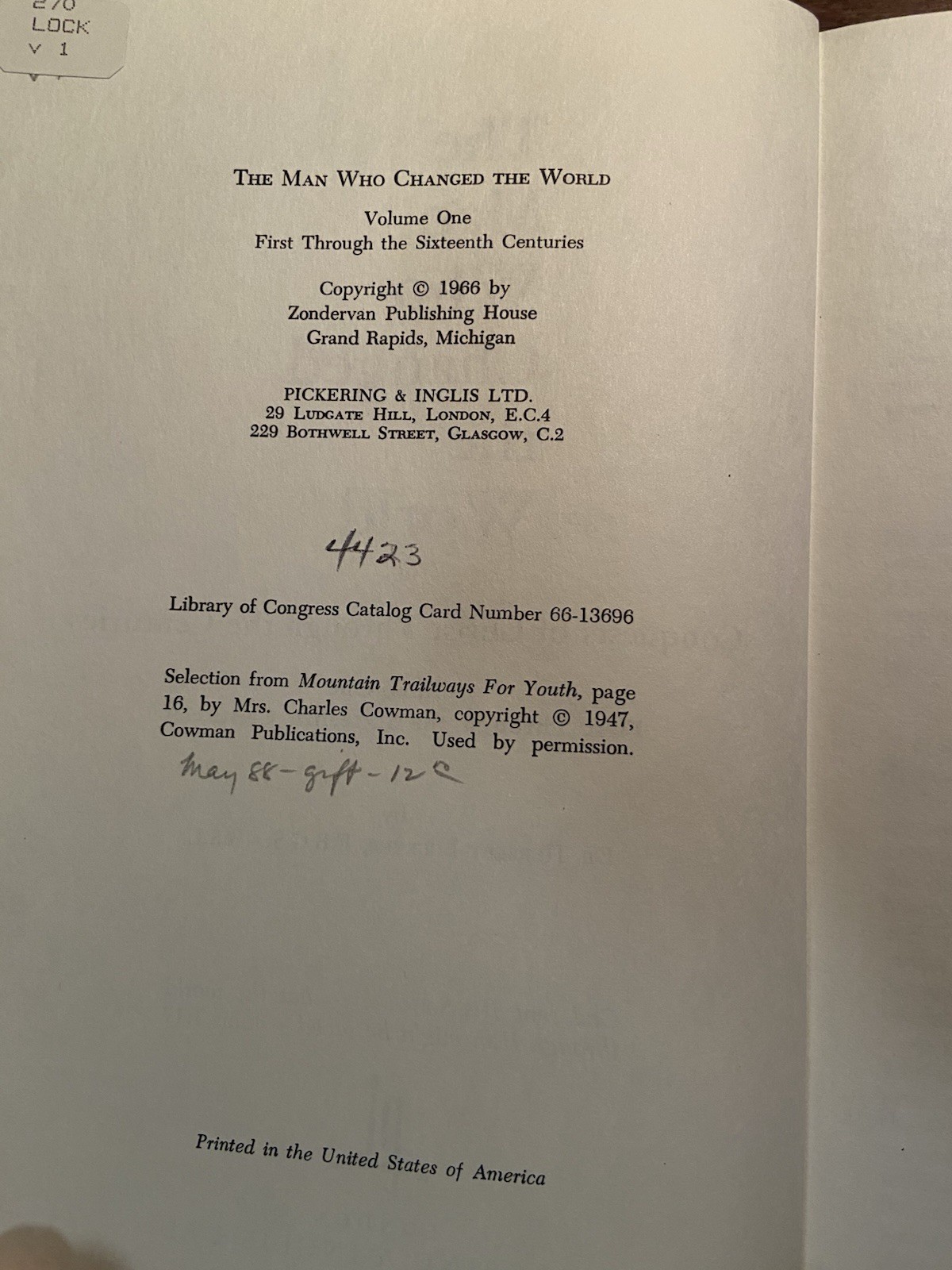 The Man Who Changed the World 2 Volume Set Herbert Lockyer 1967 HC DJ 2nd Print