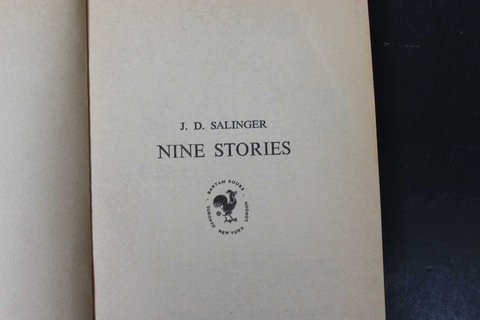 Nine Stories J.D. Salinger 1968 Bantam Edition Short Stories Fiction PB