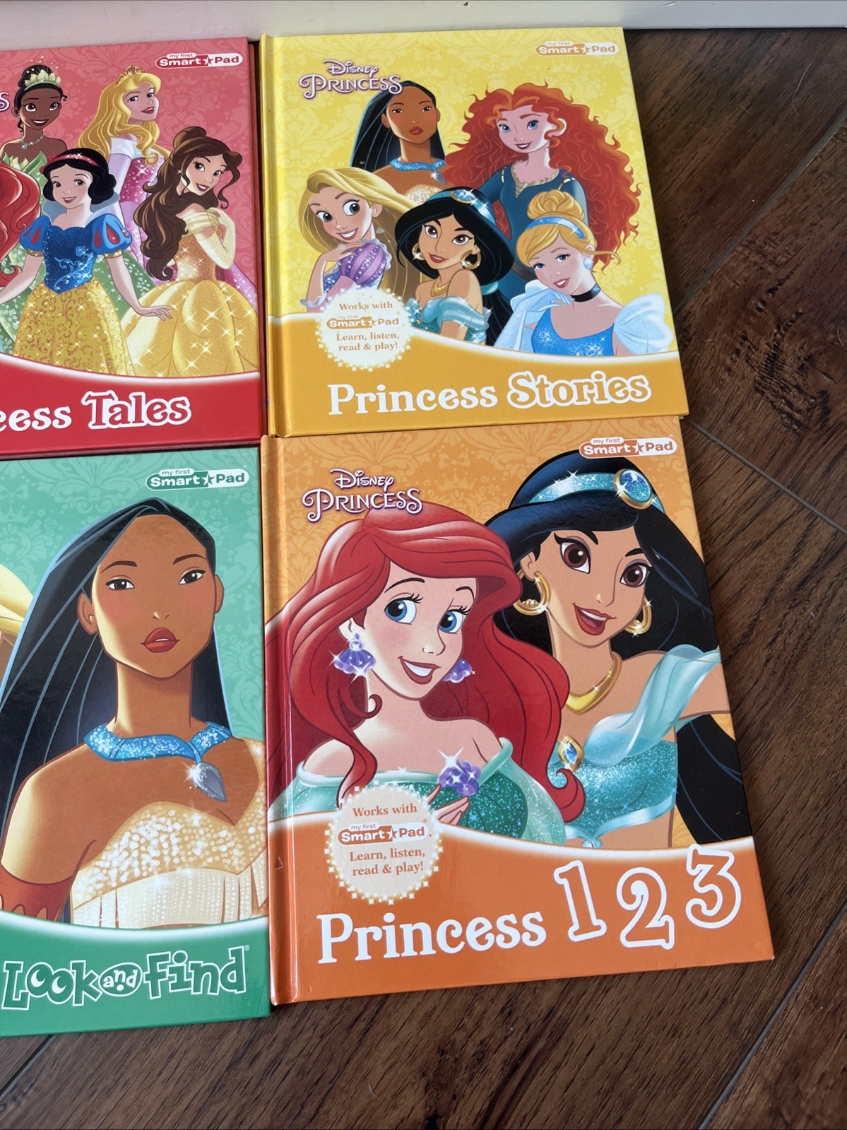Disney Princess My First Smart Pad Library 8 Book Lot Interactive Learning