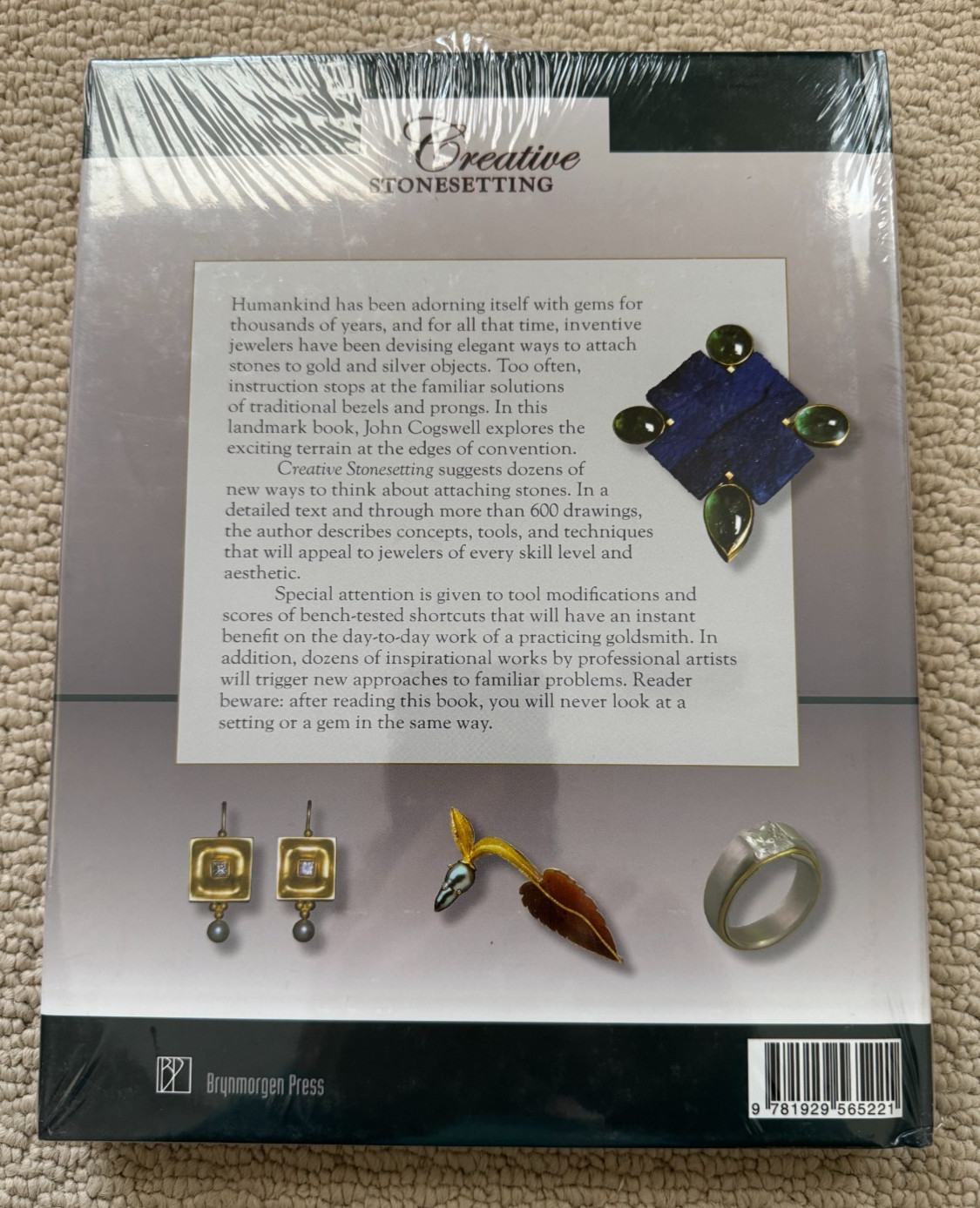 Creative Stonesetting – John Cogswell – Brynmorgen Hardcover – New in Shrinkwrap