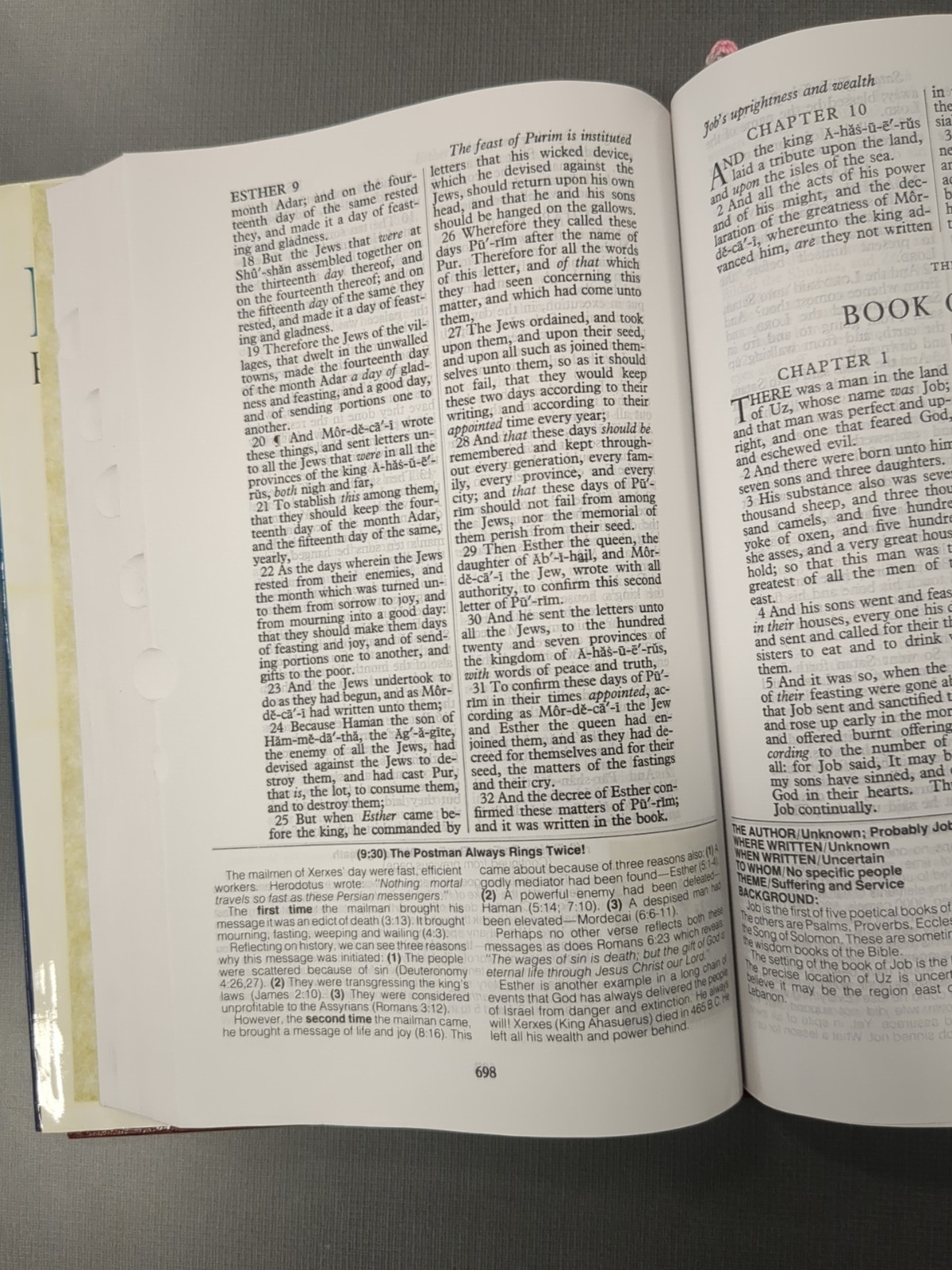 Kirban Reference Bible King James Version Hardcover w/DJ Preowned
