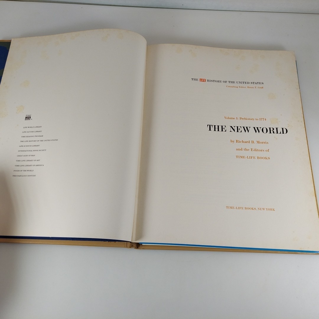 The LIFE History of the United States Vol 1 The New World 1963 Illustr HC Lot 2