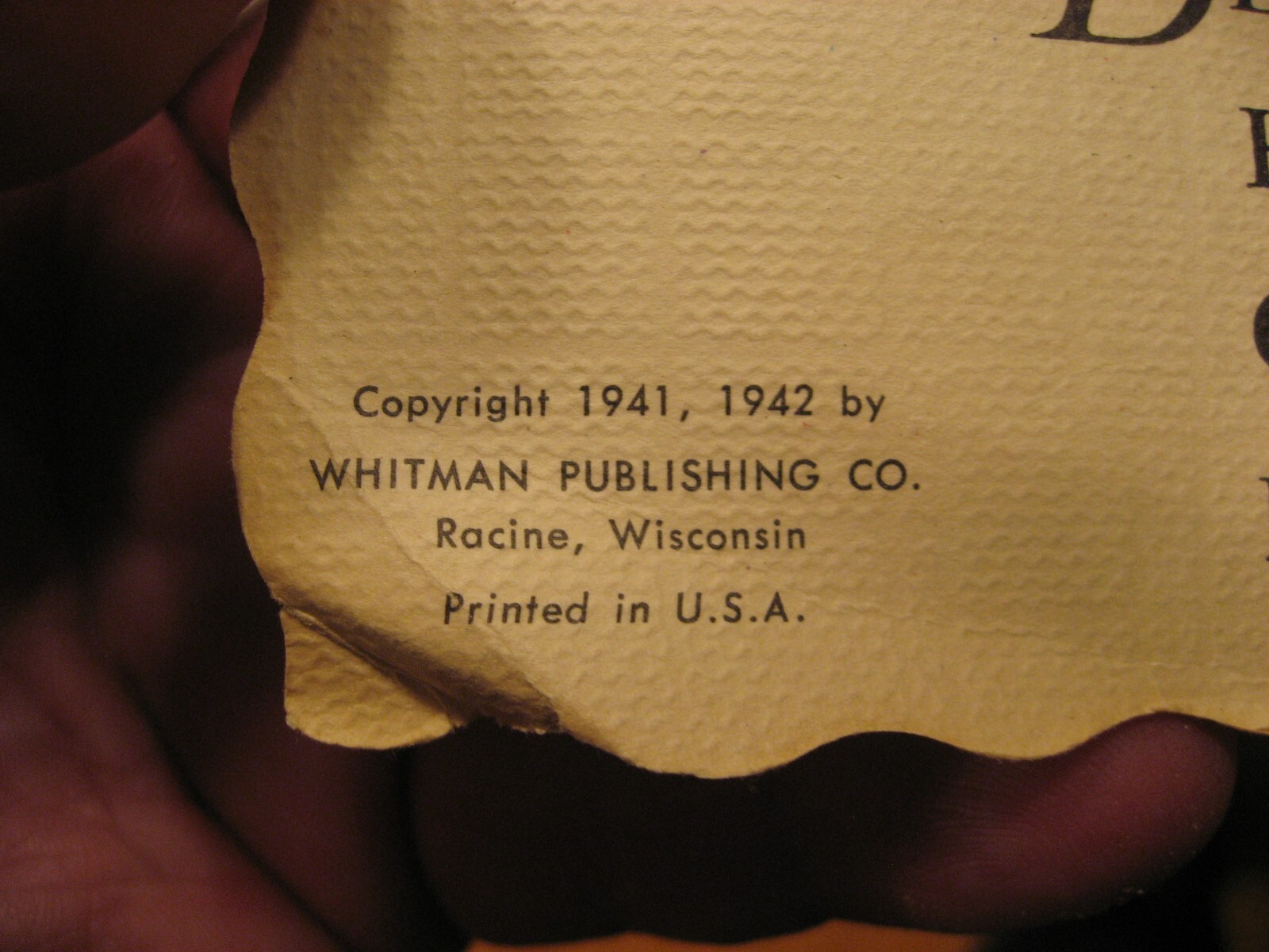 Vintage Whitman Publishing Nursery Rhymes 1942 Paperback Children’s Book