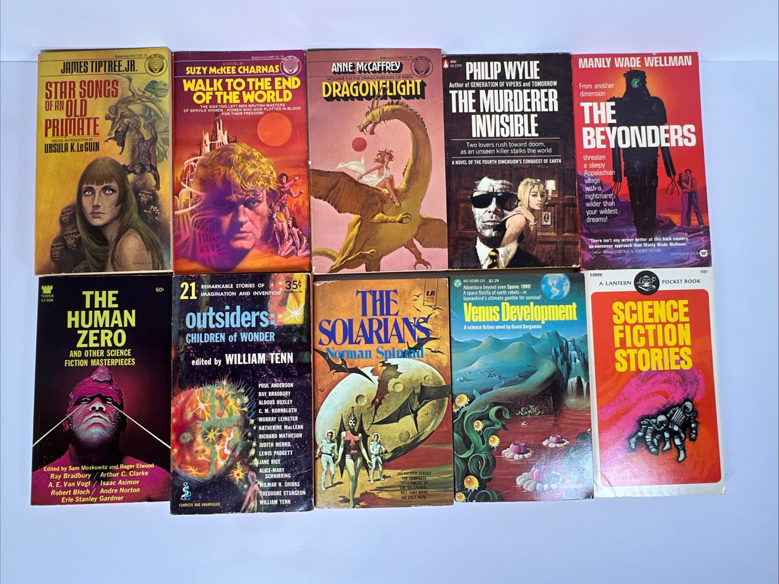 LOT of 22 Vintage 1960-70’s Science Fiction Novels Paperback Books Avon Del Rey